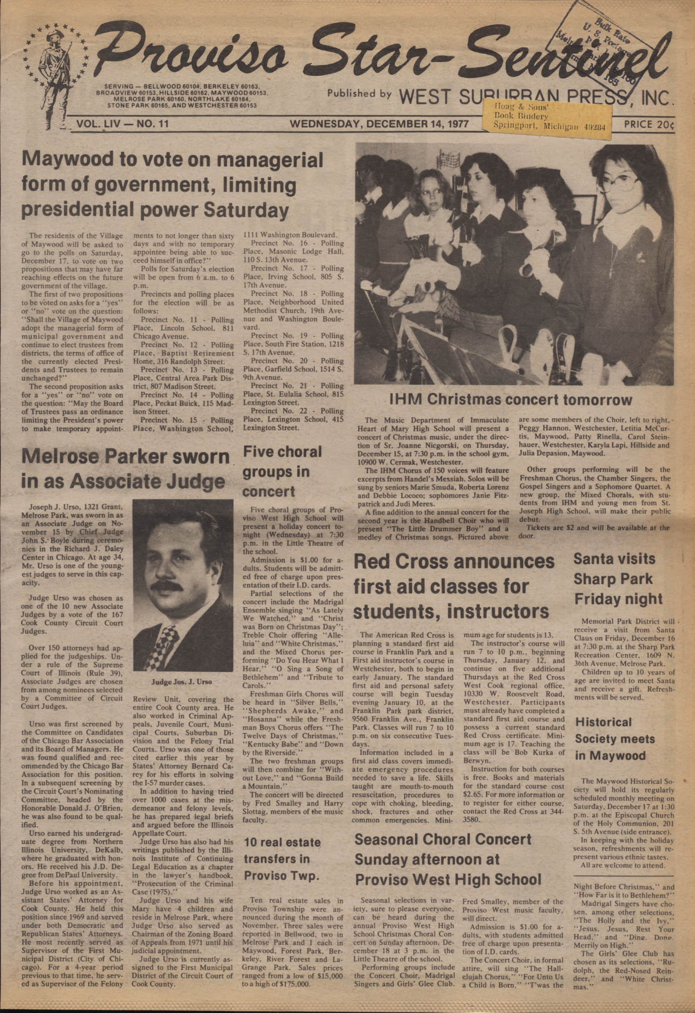 Proviso Star-Sentinel – 19771214