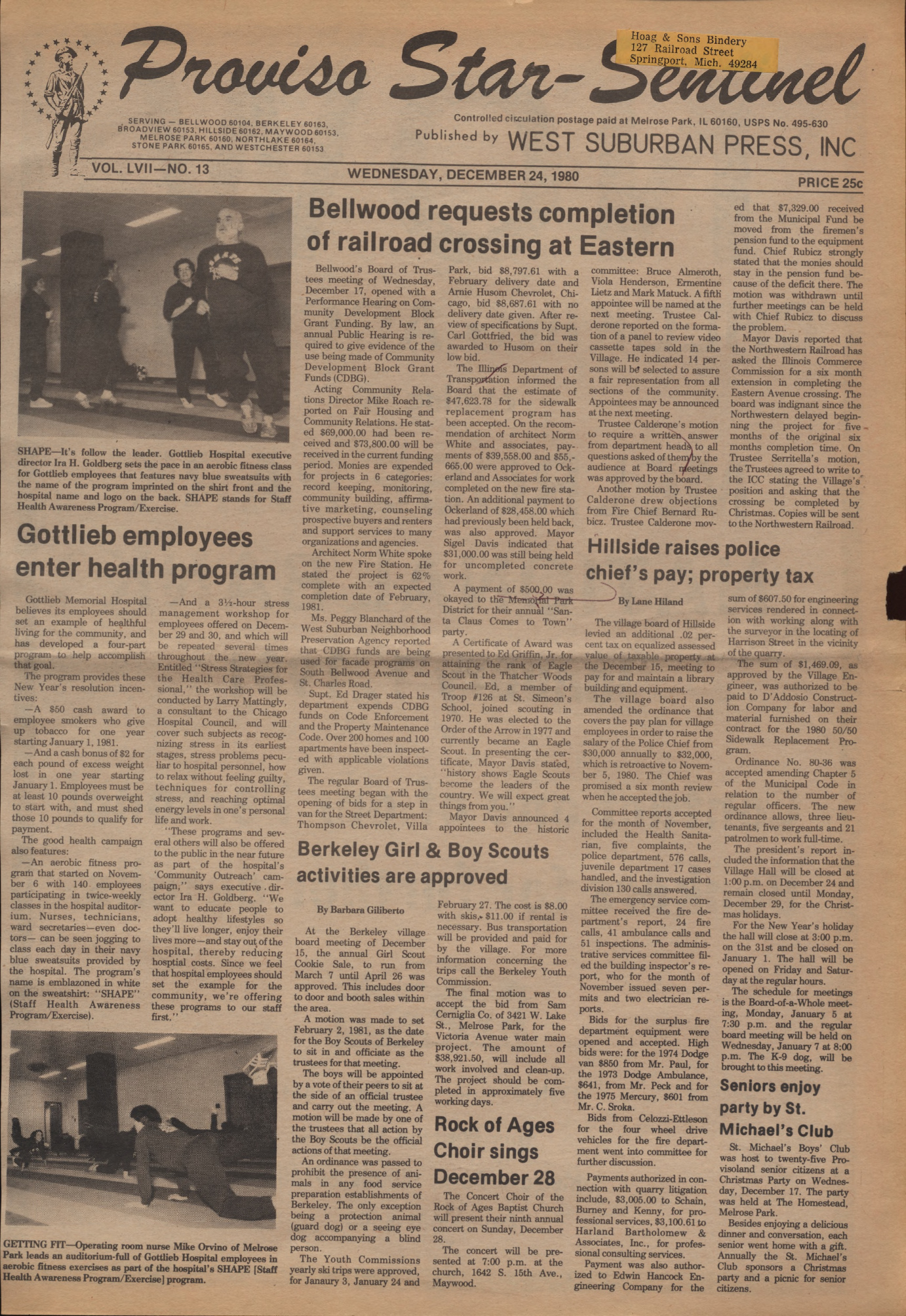 Proviso Star-Sentinel – 19801224