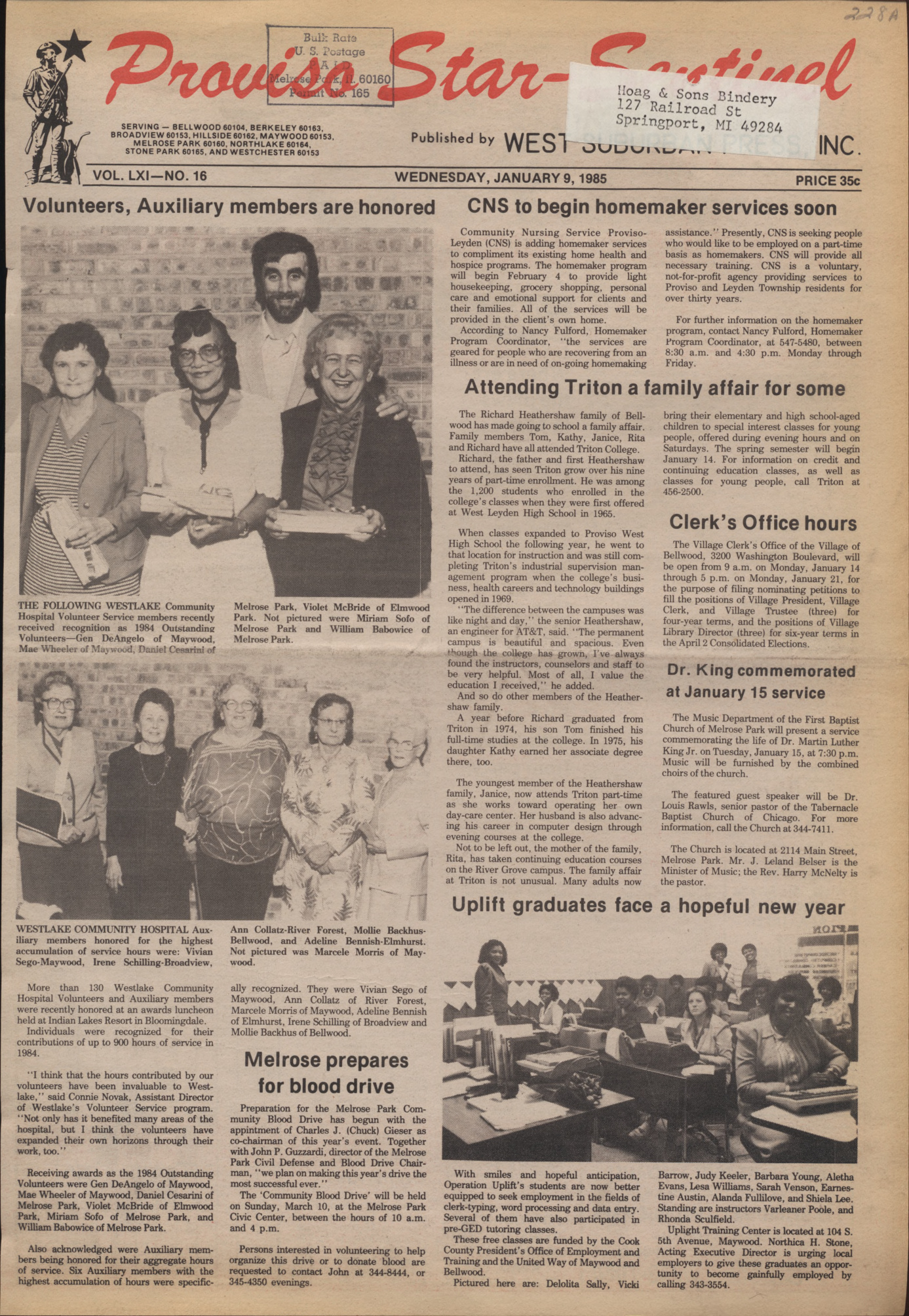 Proviso Star-Sentinel – 19850109