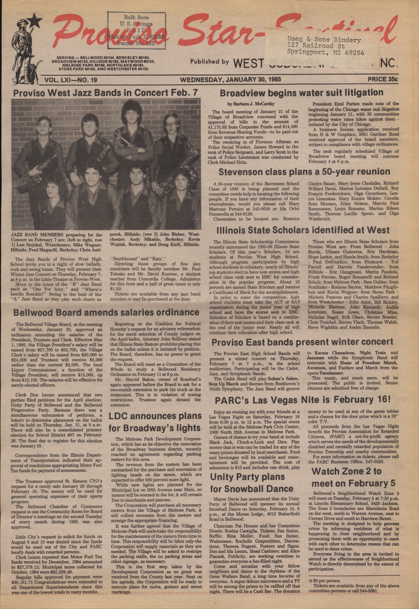 Proviso Star-Sentinel – 19850130