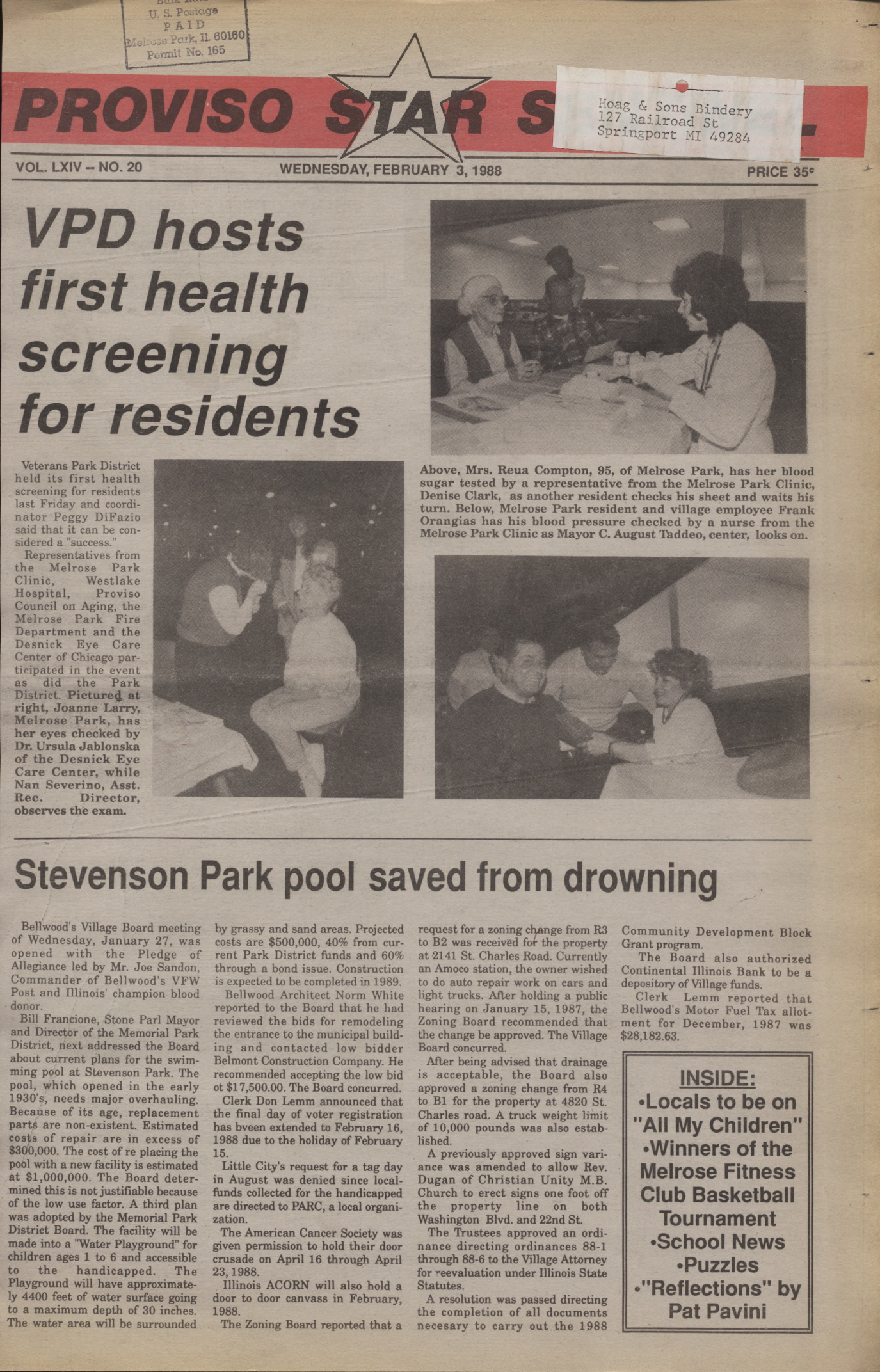 Proviso Star-Sentinel – 19880203