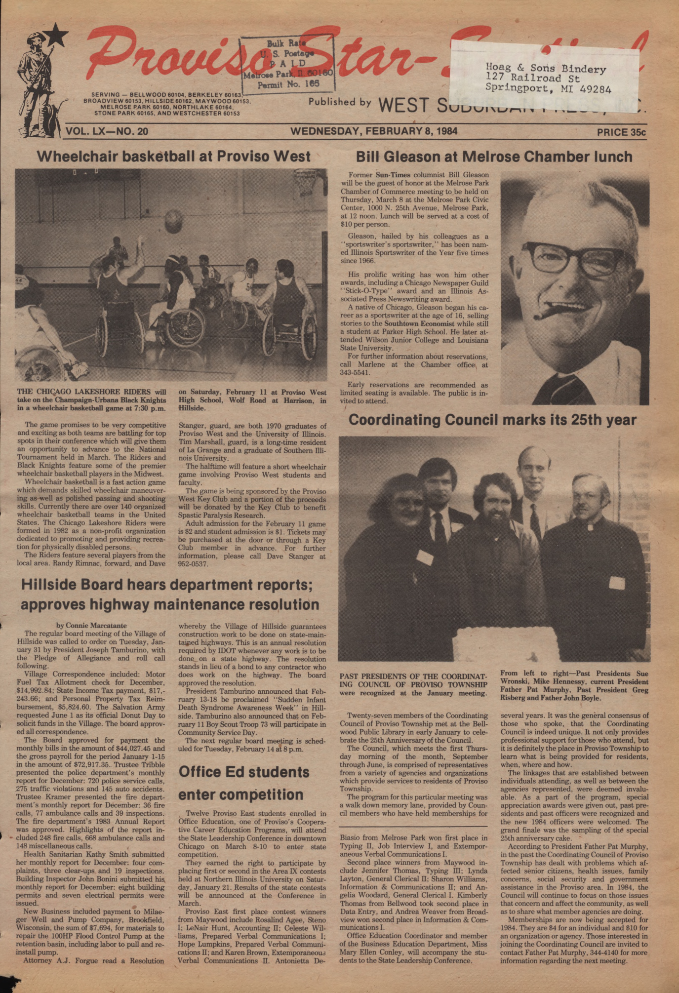 Proviso Star-Sentinel – 19840208
