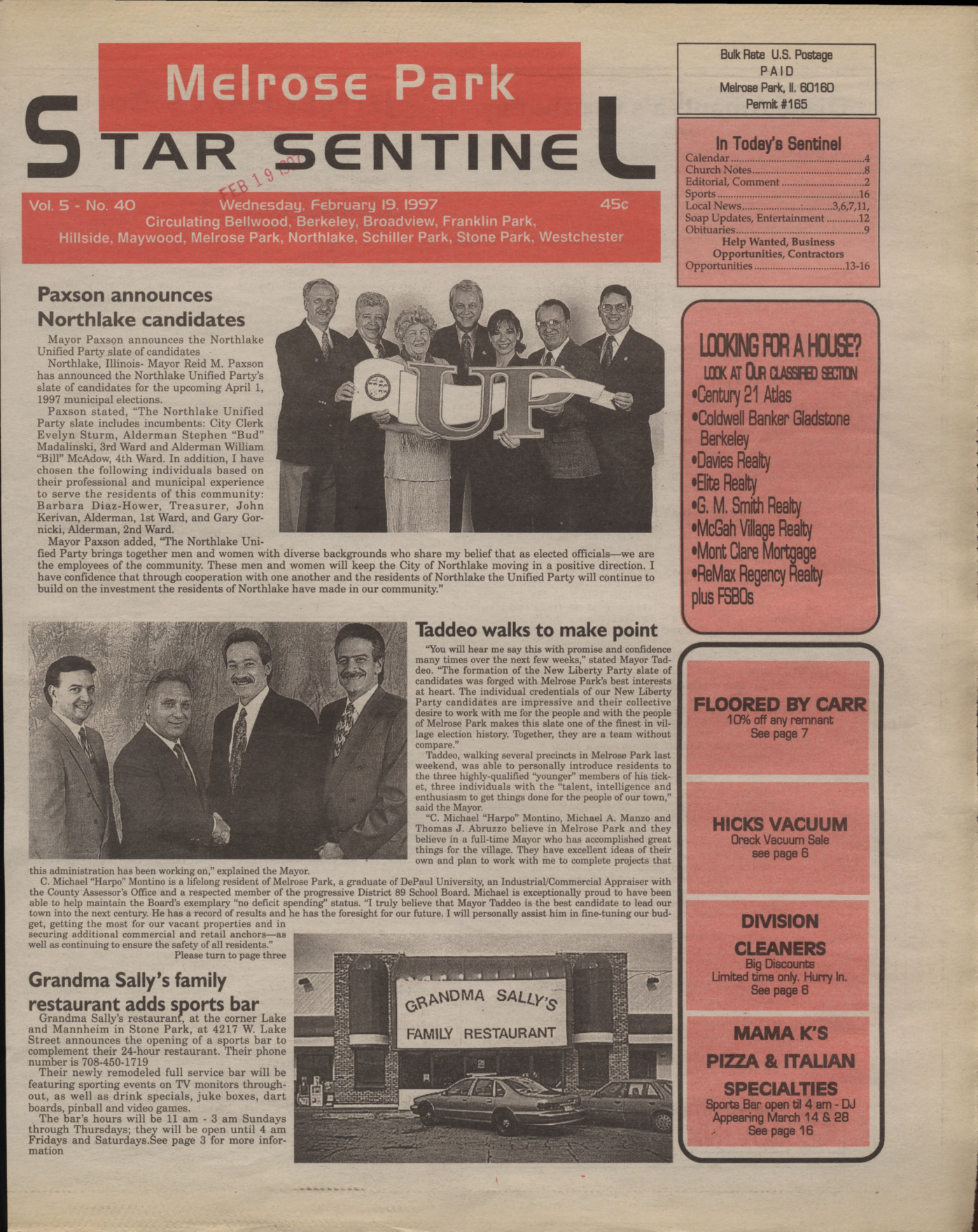 Proviso Star-Sentinel – 19970219