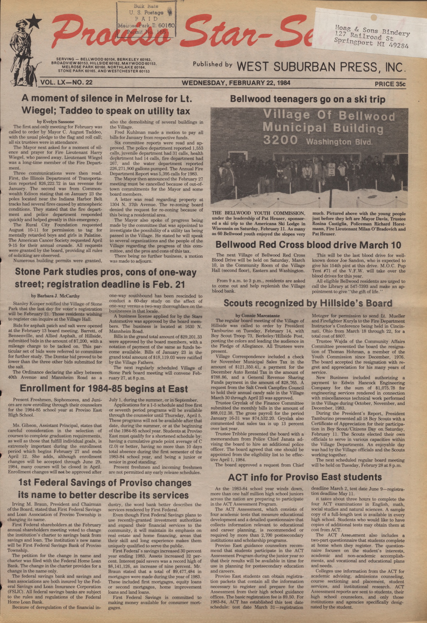 Proviso Star-Sentinel – 19840222