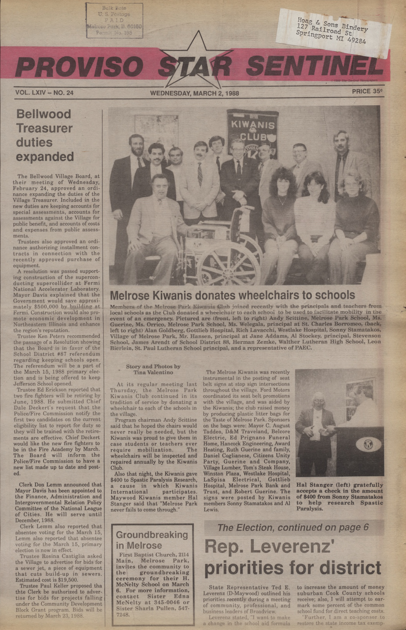 Proviso Star-Sentinel – 19880302