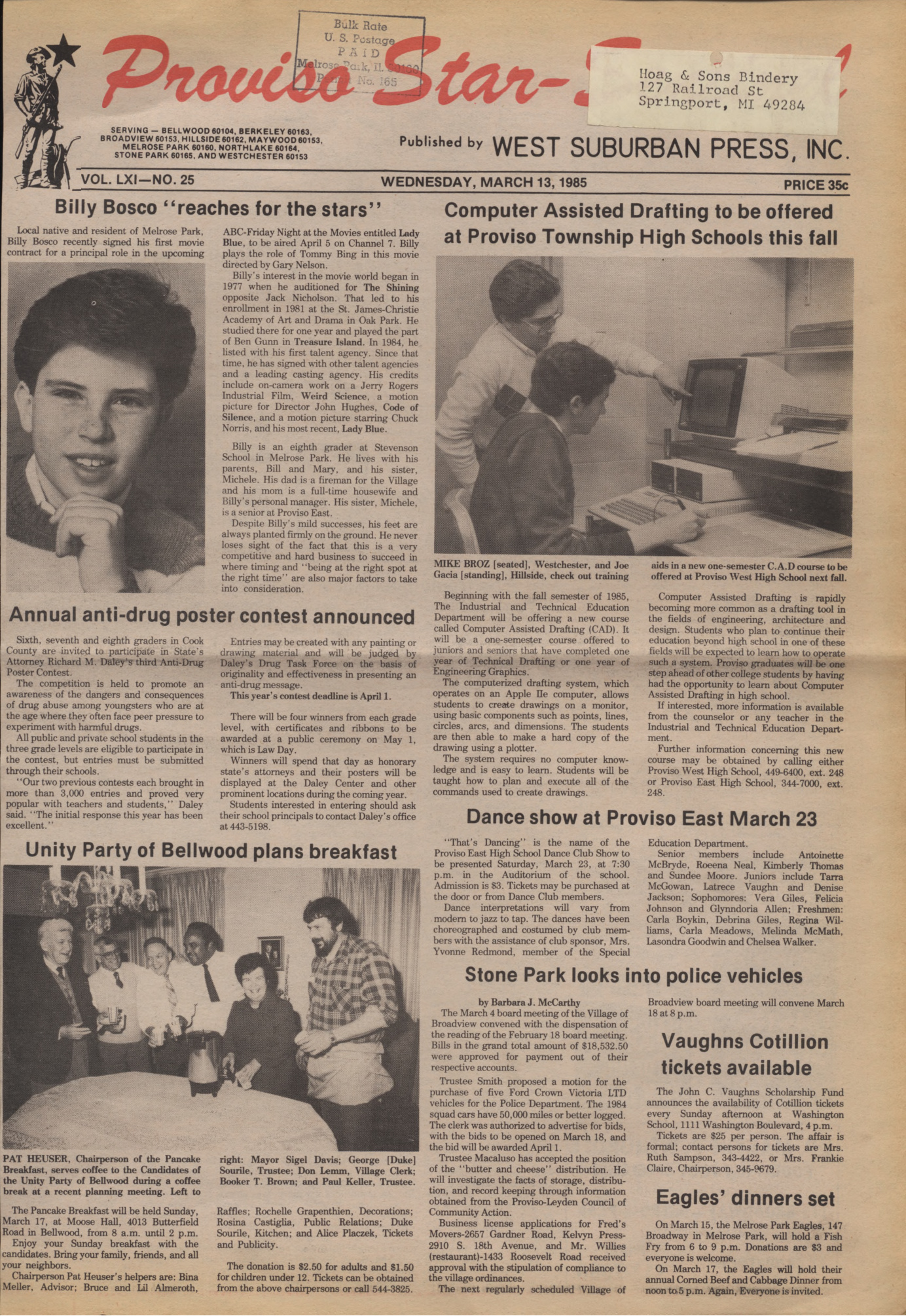 Proviso Star-Sentinel – 19850313