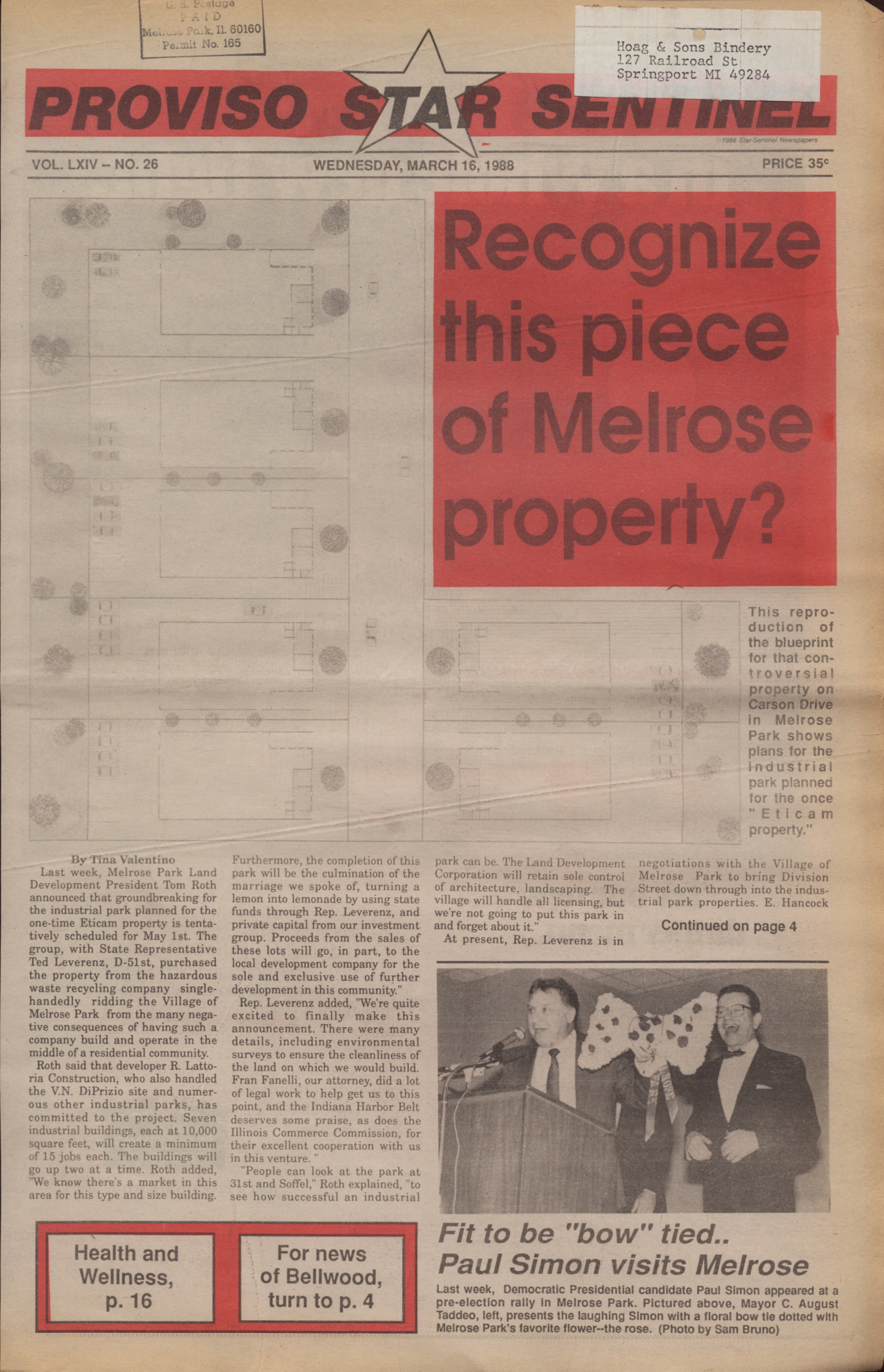 Proviso Star-Sentinel – 19880316