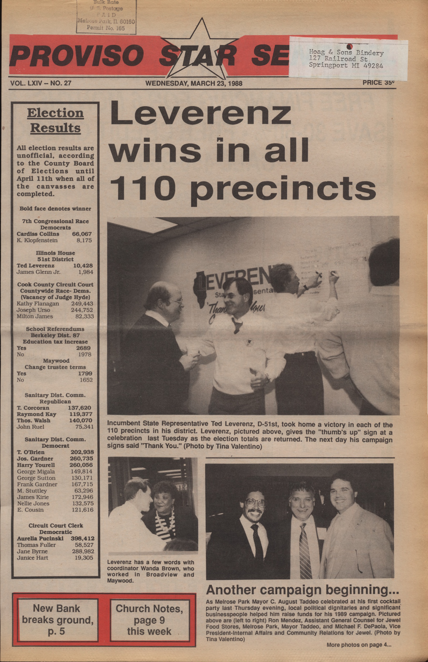 Proviso Star-Sentinel – 19880323