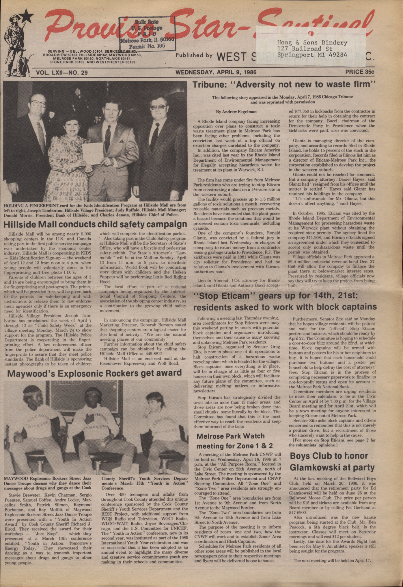 Proviso Star-Sentinel – 19860409