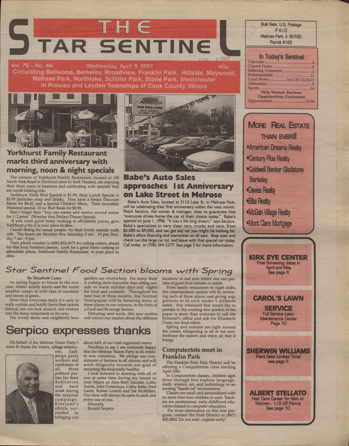 Proviso Star-Sentinel – 19970409