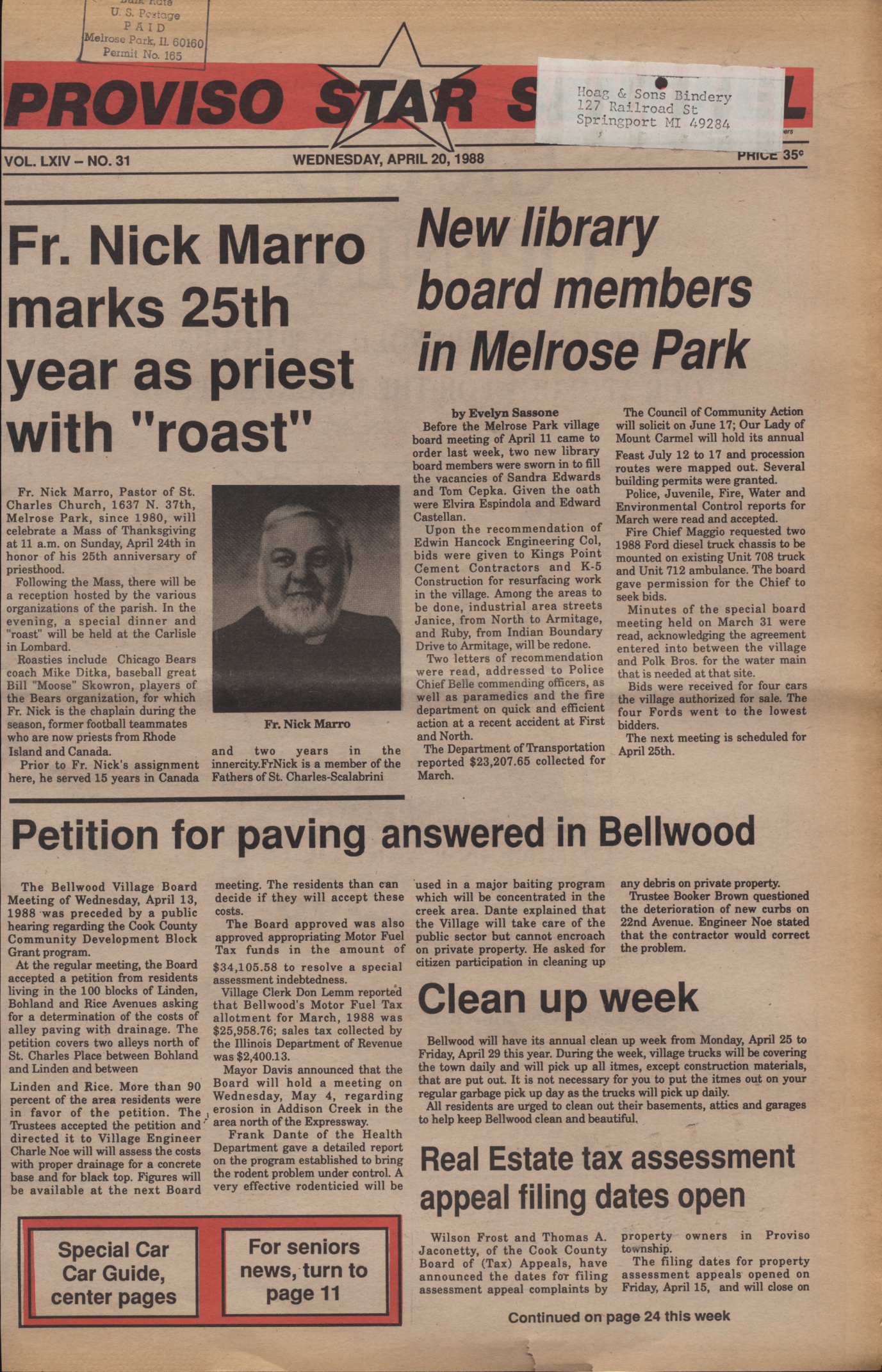 Proviso Star-Sentinel – 19880420