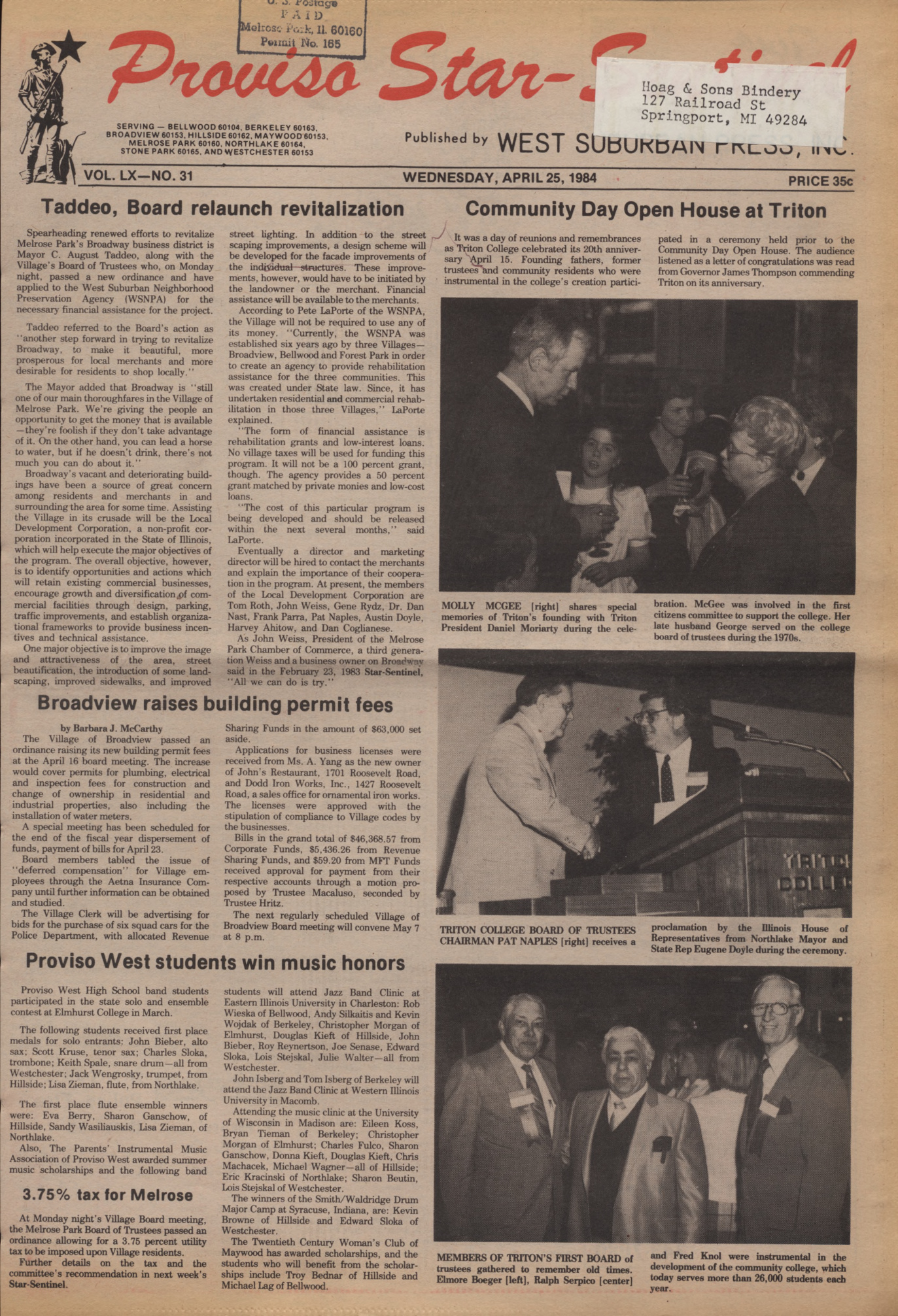 Proviso Star-Sentinel – 19840425
