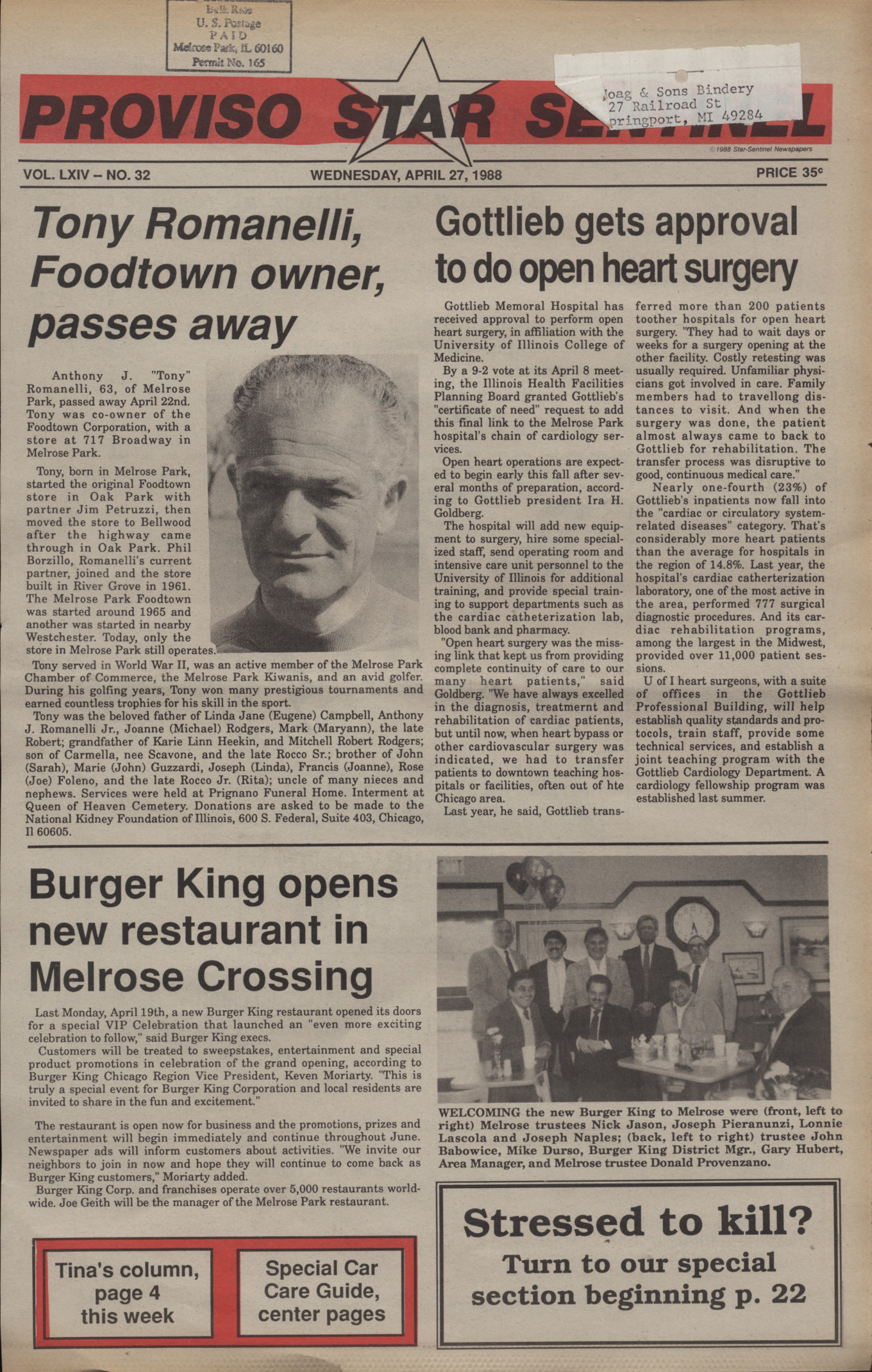 Proviso Star-Sentinel – 19880427