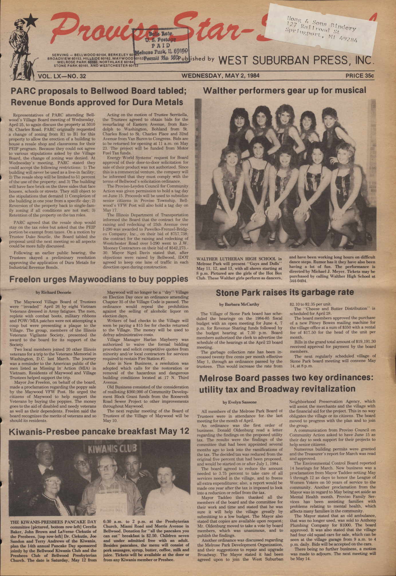 Proviso Star-Sentinel – 19840502