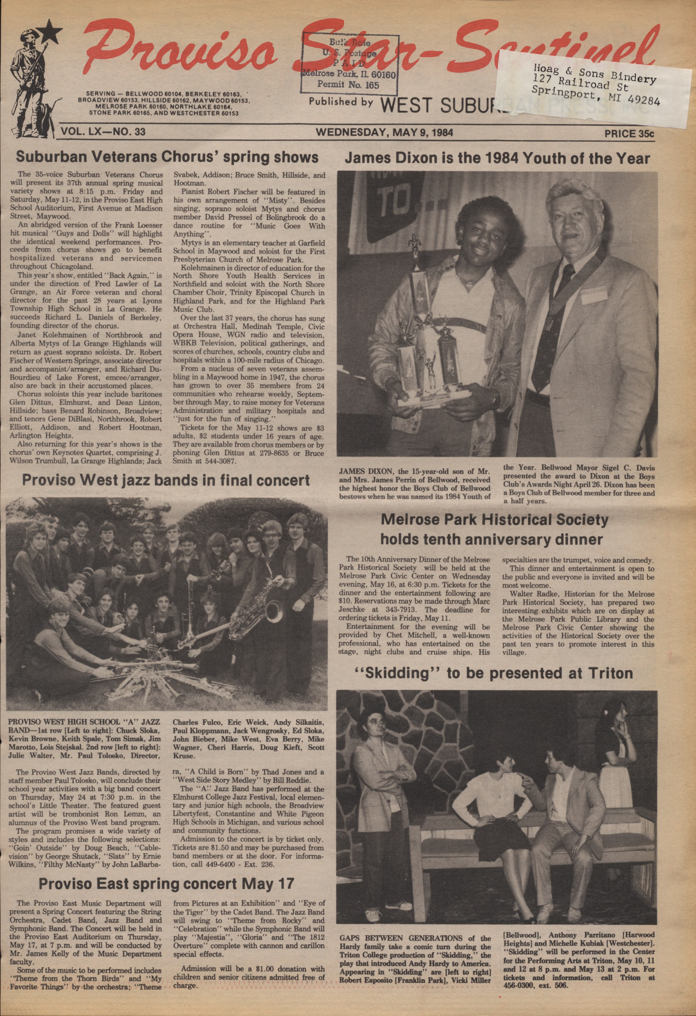 Proviso Star-Sentinel – 19840509