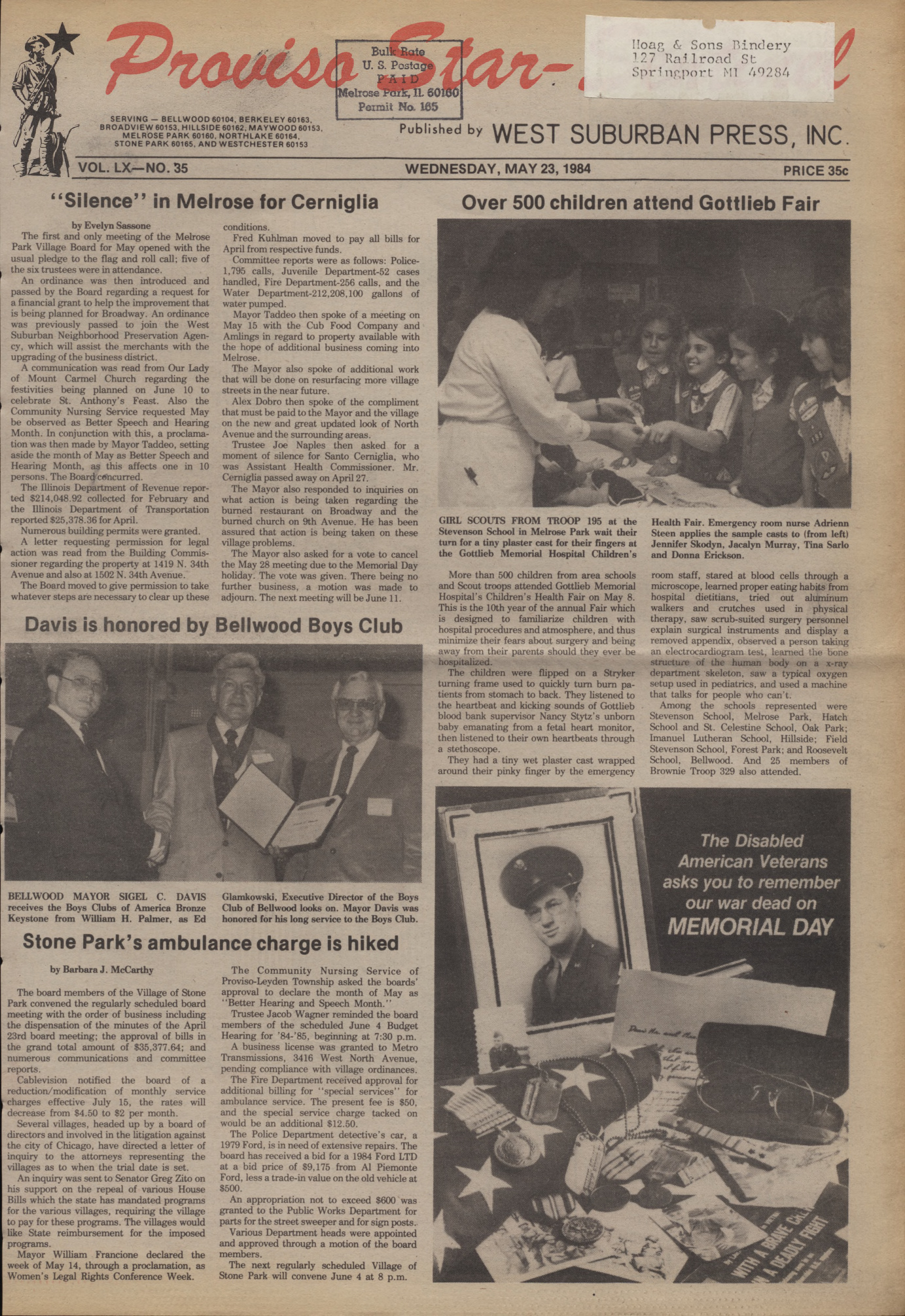 Proviso Star-Sentinel – 19840523