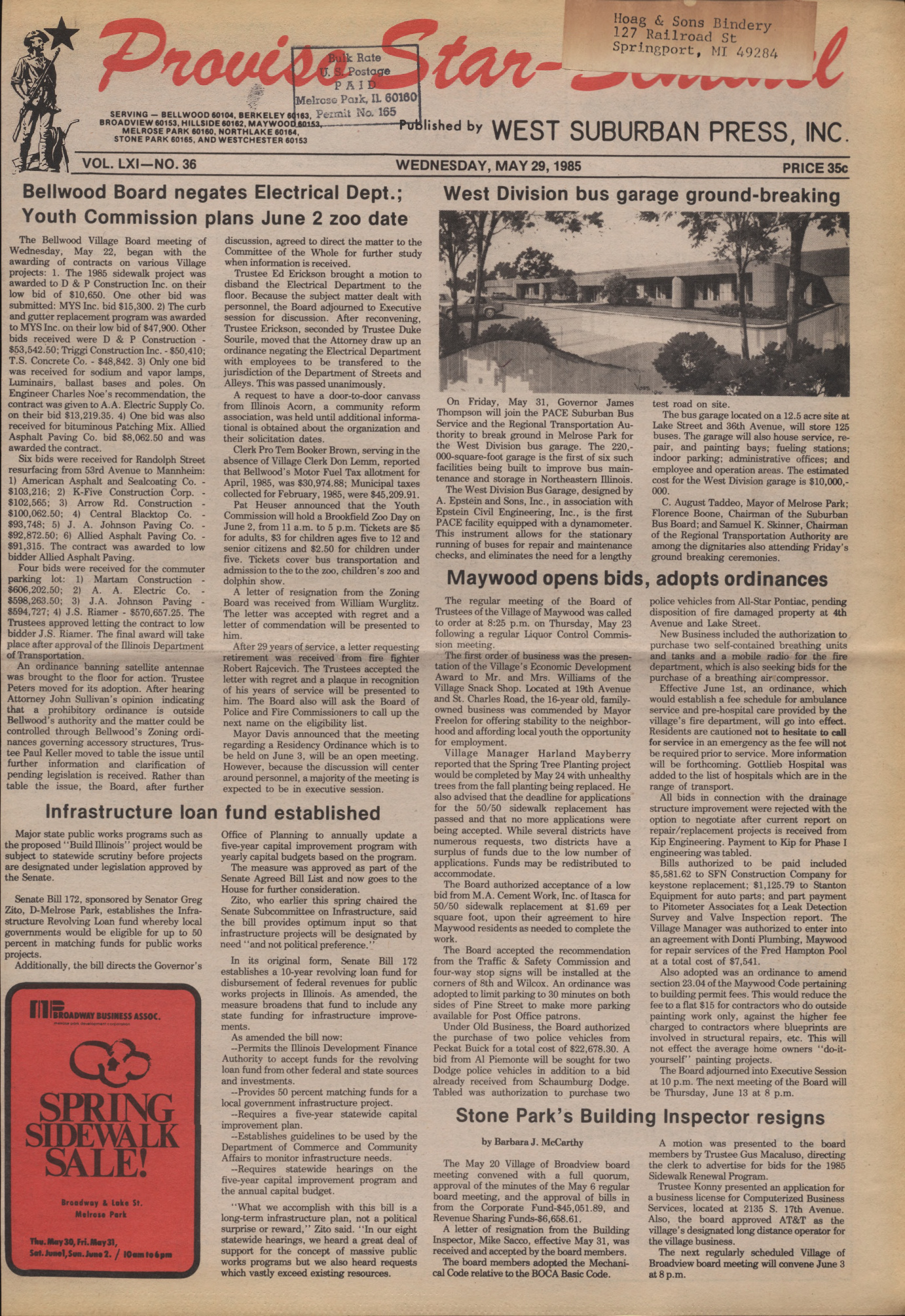Proviso Star-Sentinel – 19850529
