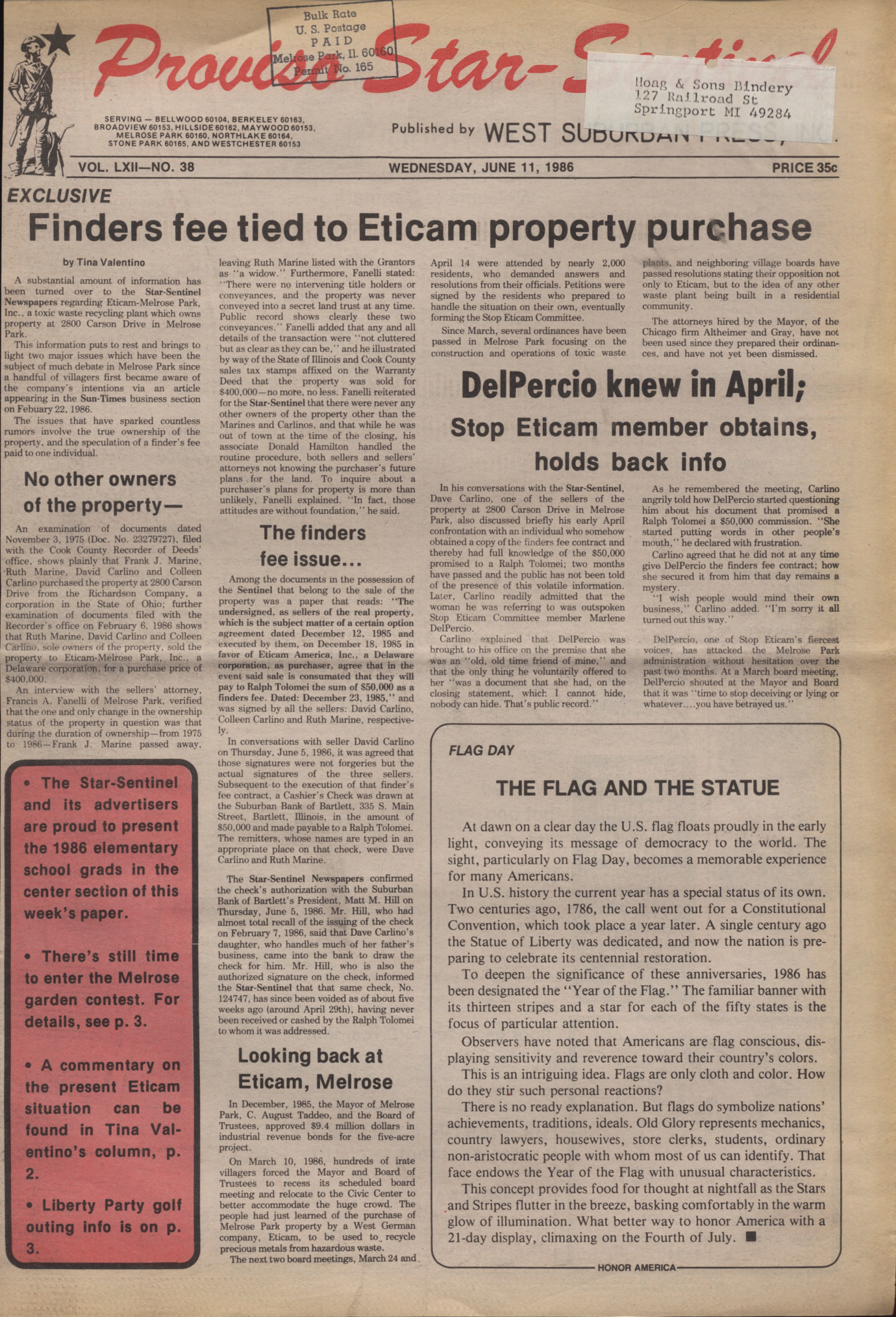 Proviso Star-Sentinel – 19860611