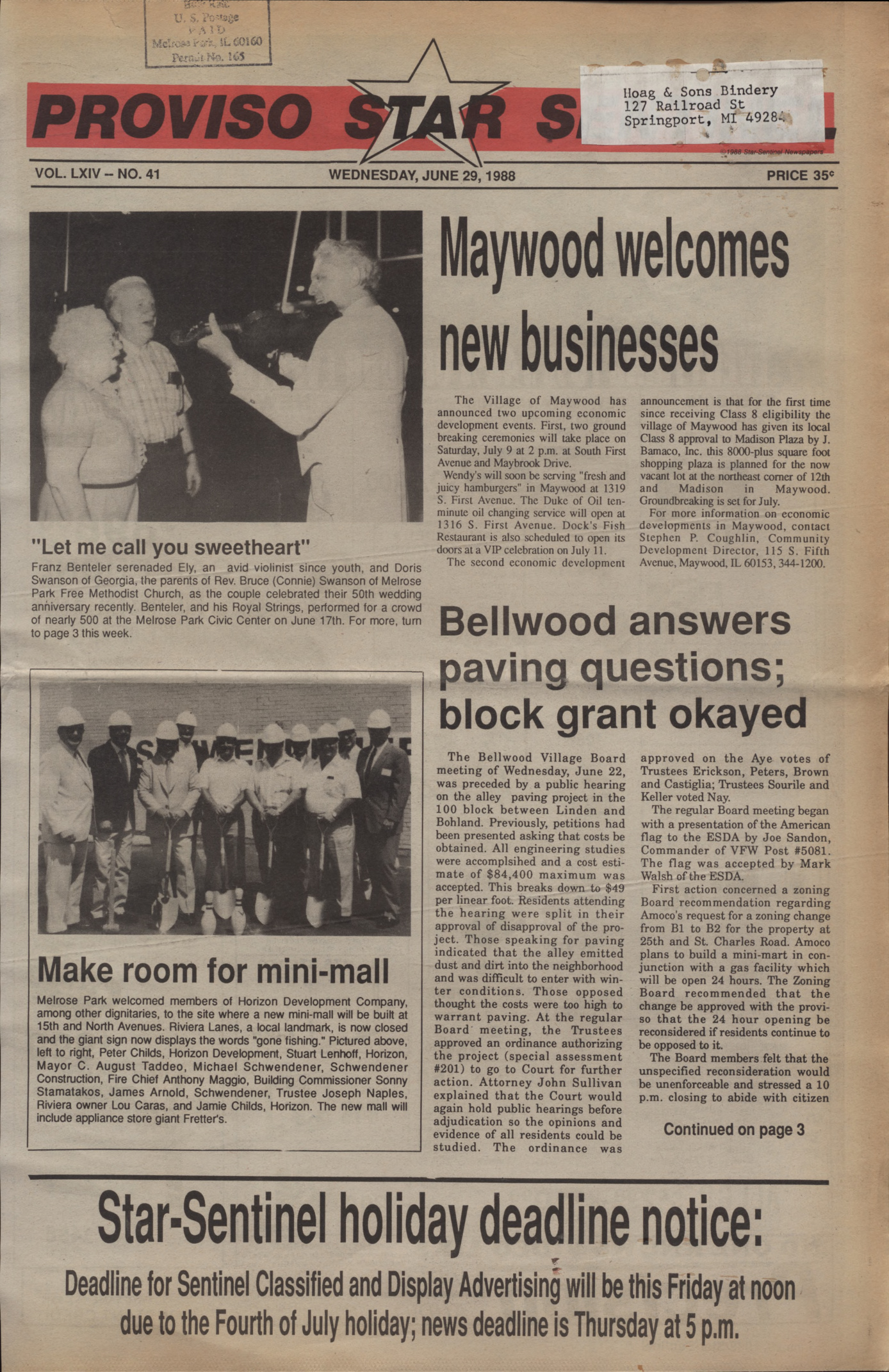 Proviso Star-Sentinel – 19880629