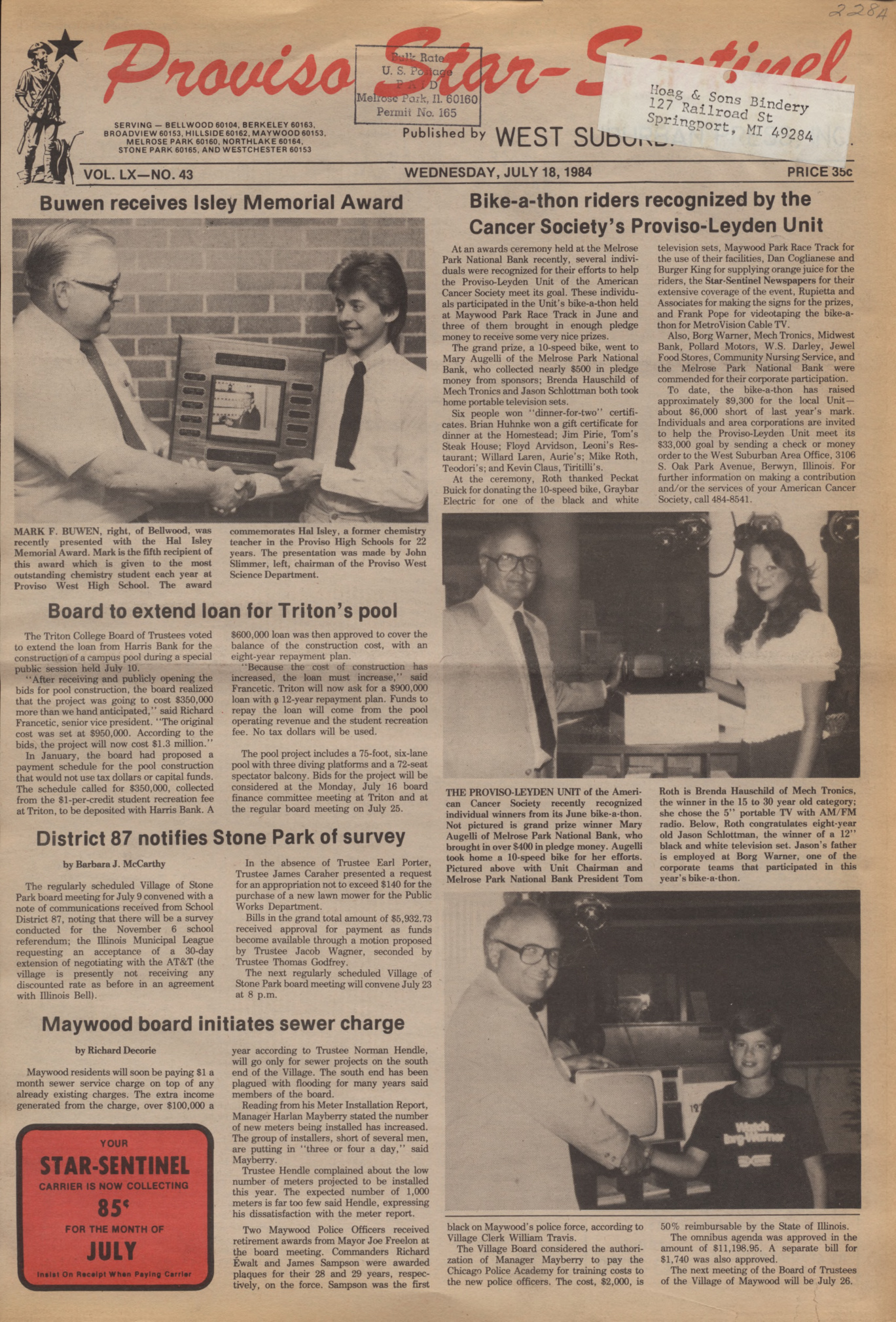 Proviso Star-Sentinel – 19840718