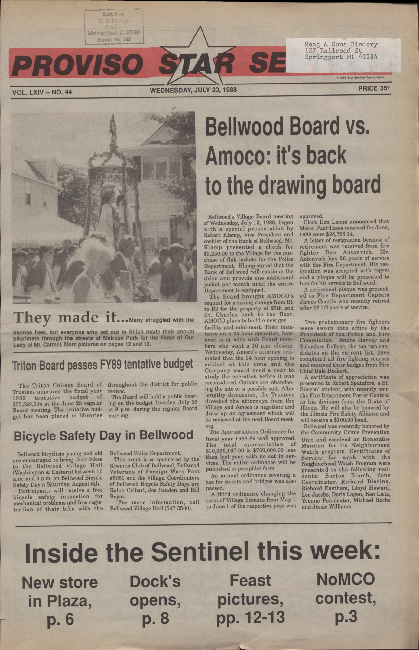 Proviso Star-Sentinel – 19880720