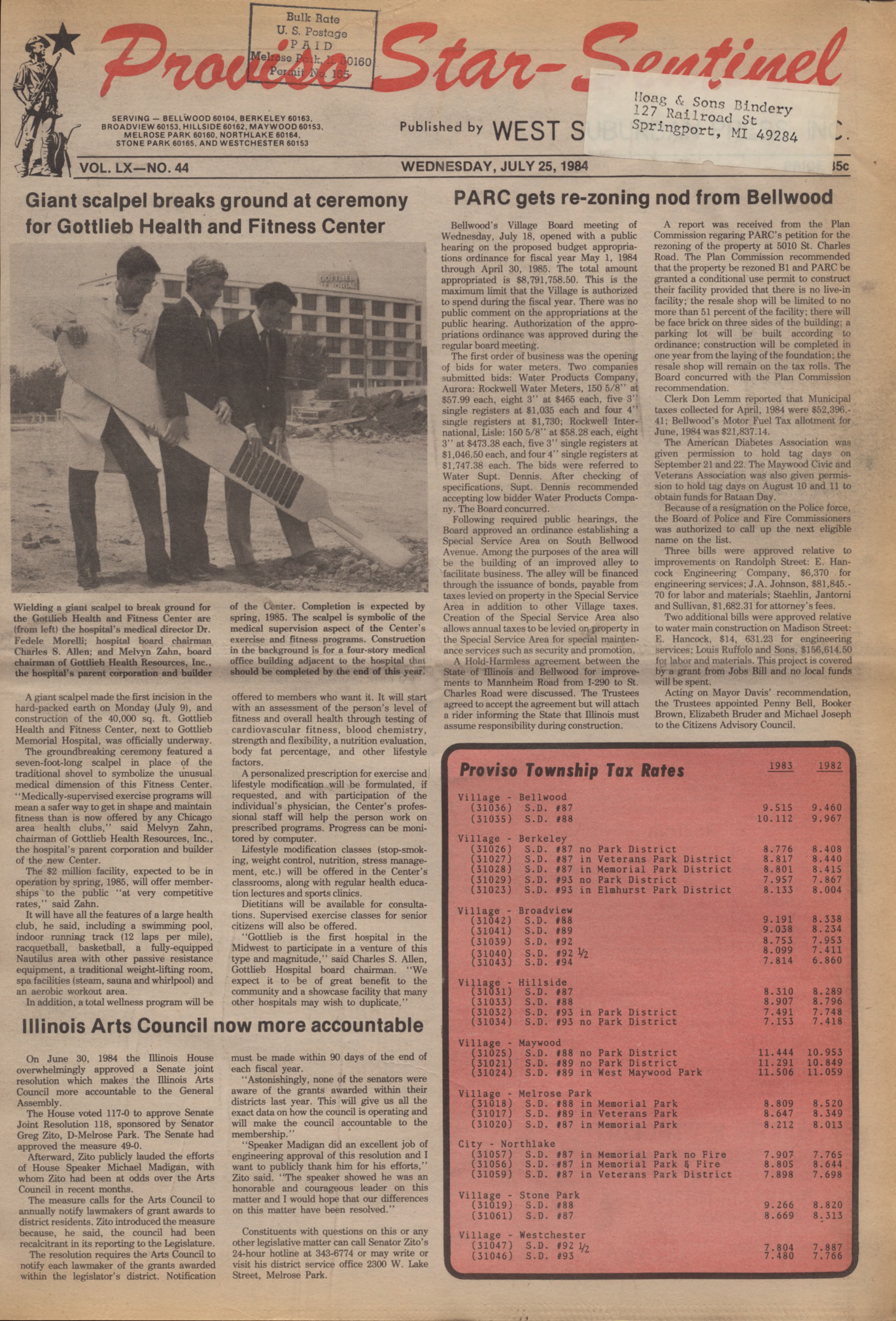 Proviso Star-Sentinel – 19840725
