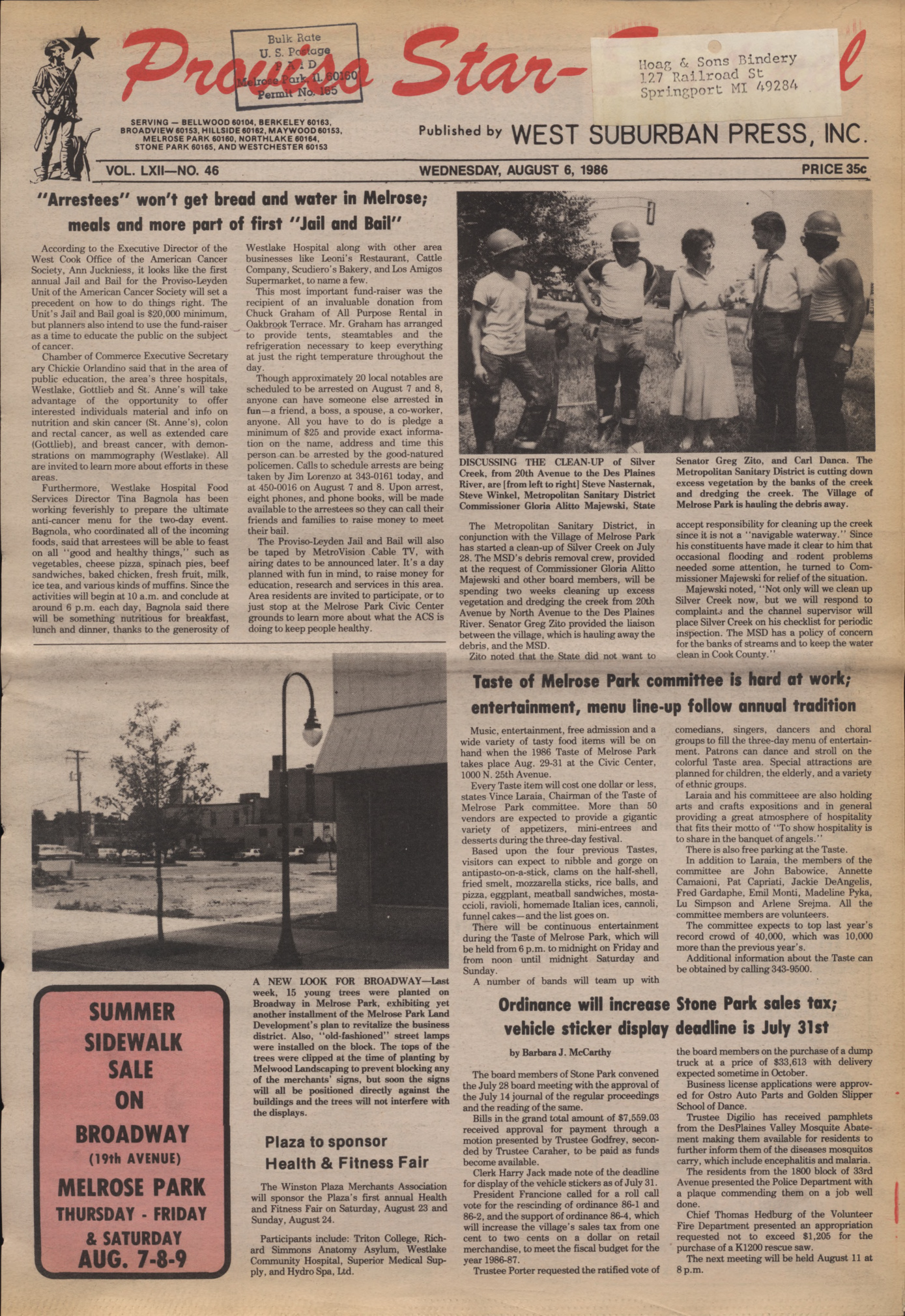 Proviso Star-Sentinel – 19860806