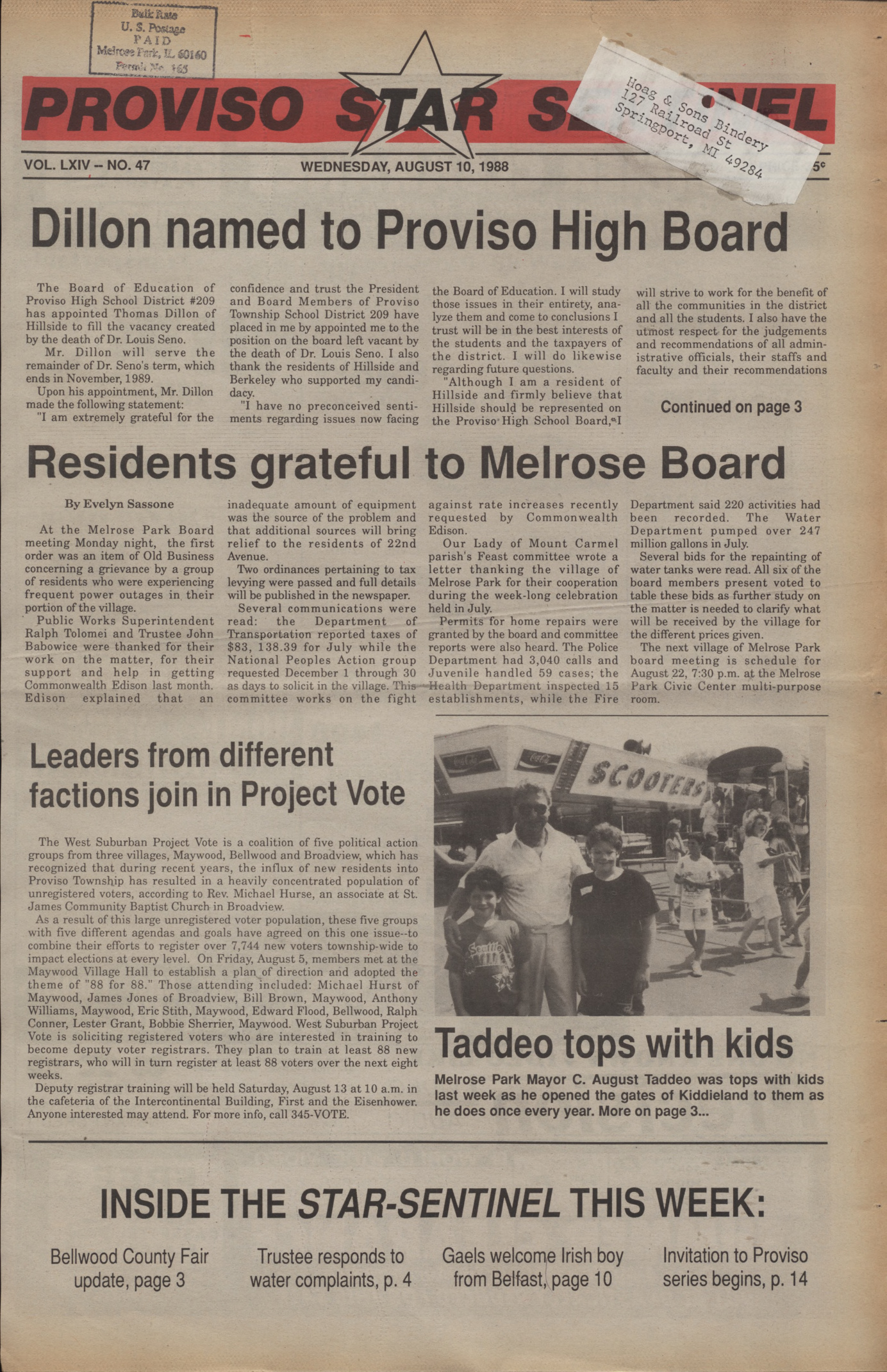 Proviso Star-Sentinel – 19880810