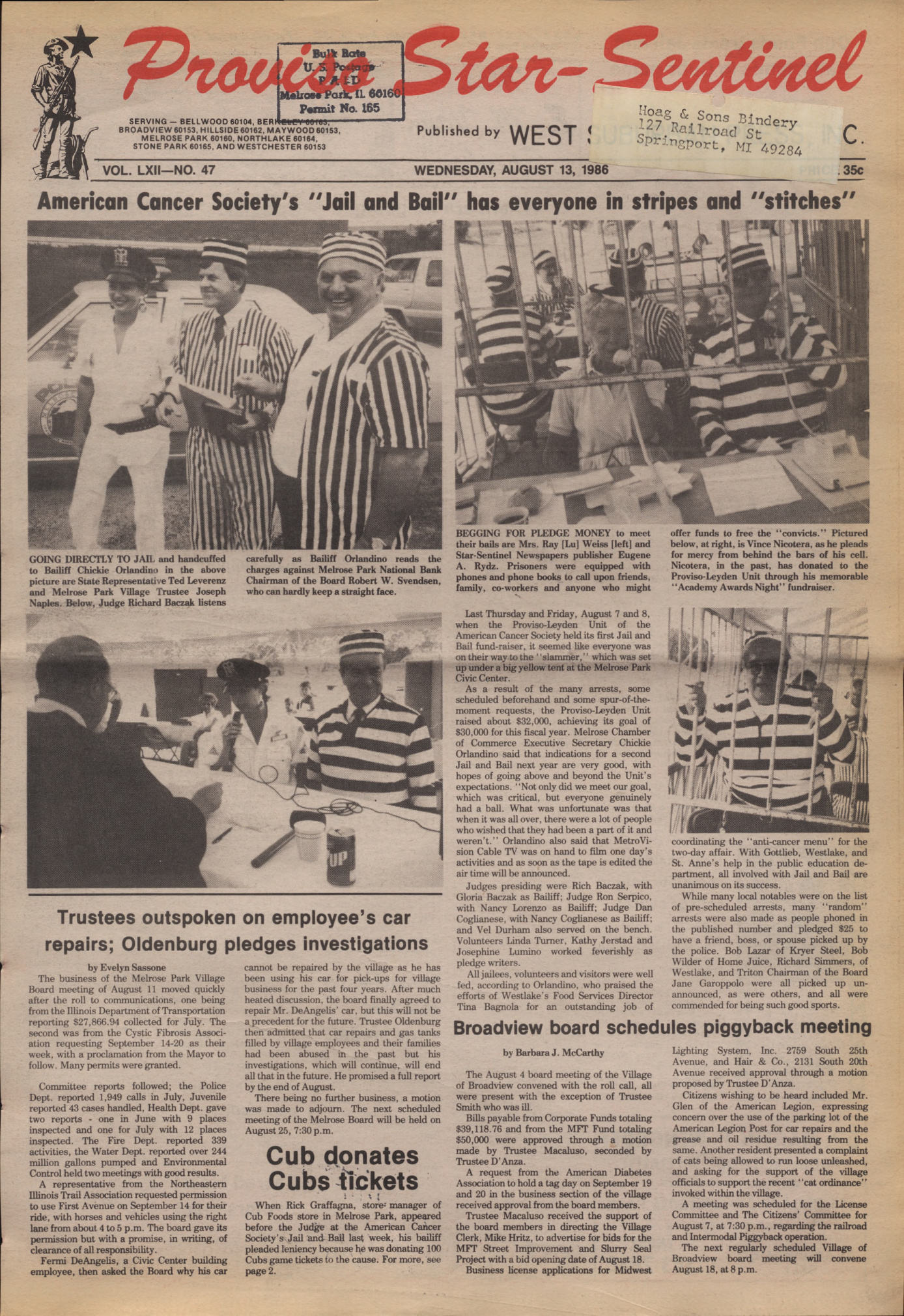 Proviso Star-Sentinel – 19860813