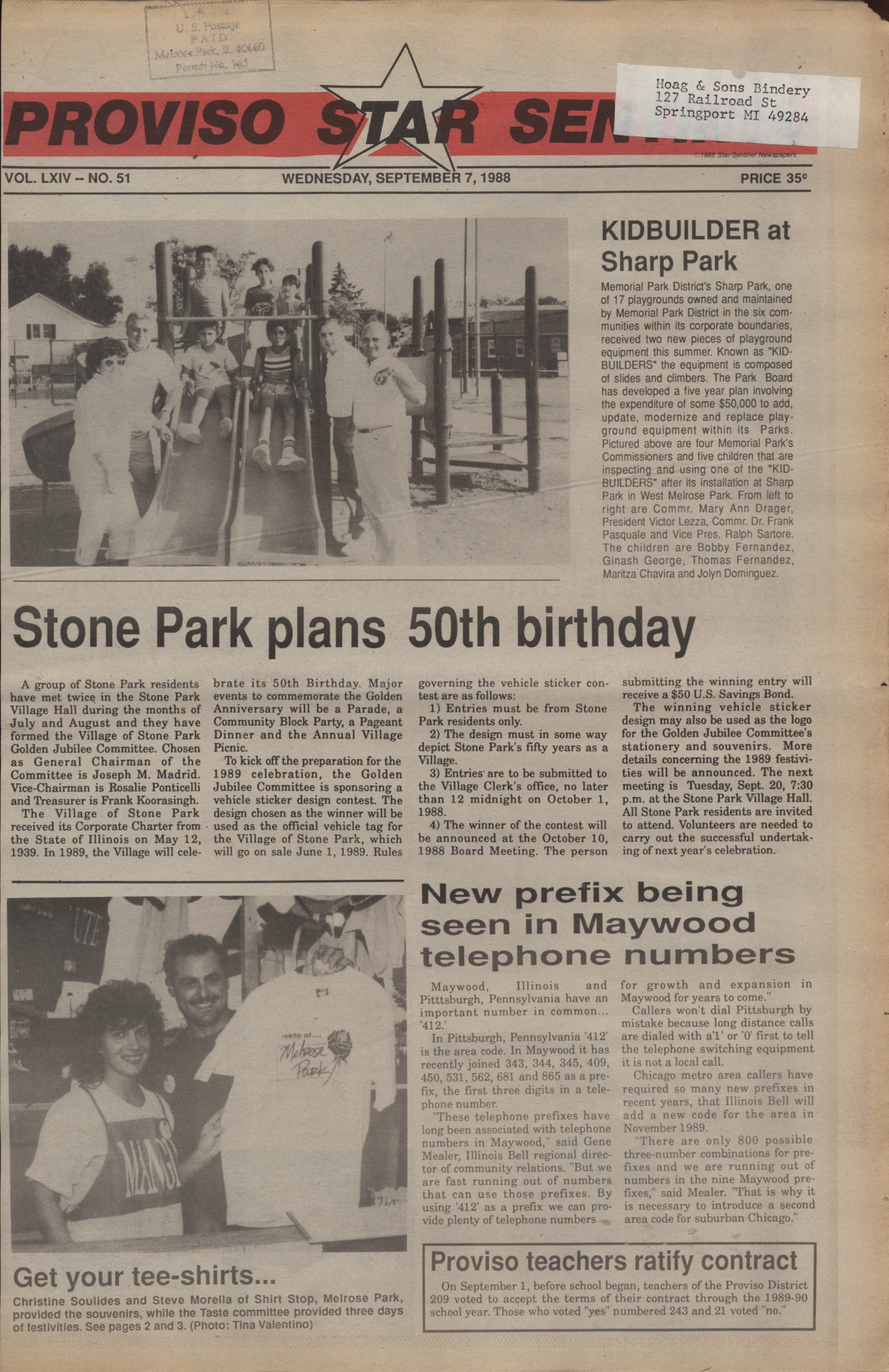 Proviso Star-Sentinel – 19880907
