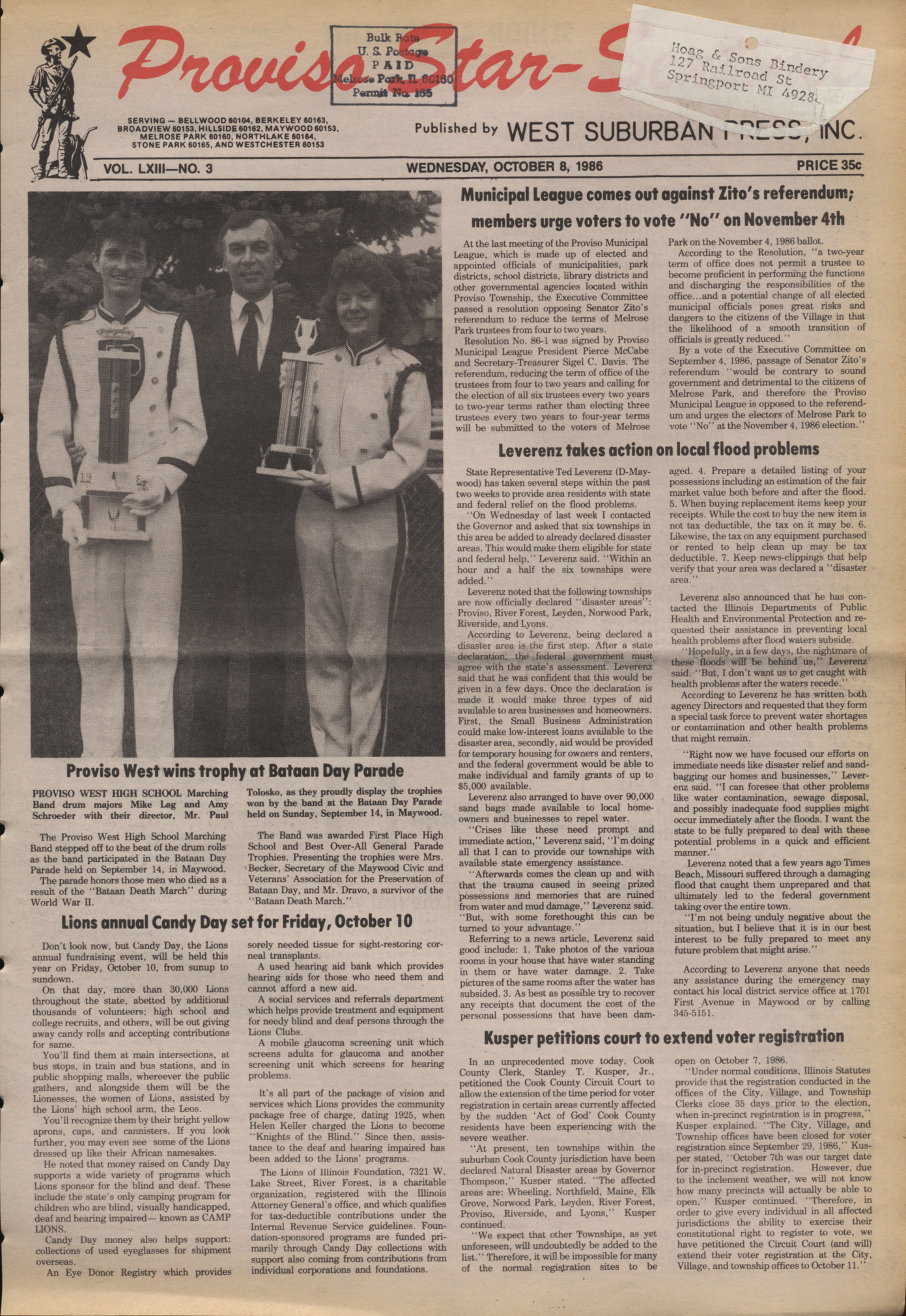 Proviso Star-Sentinel – 19861008