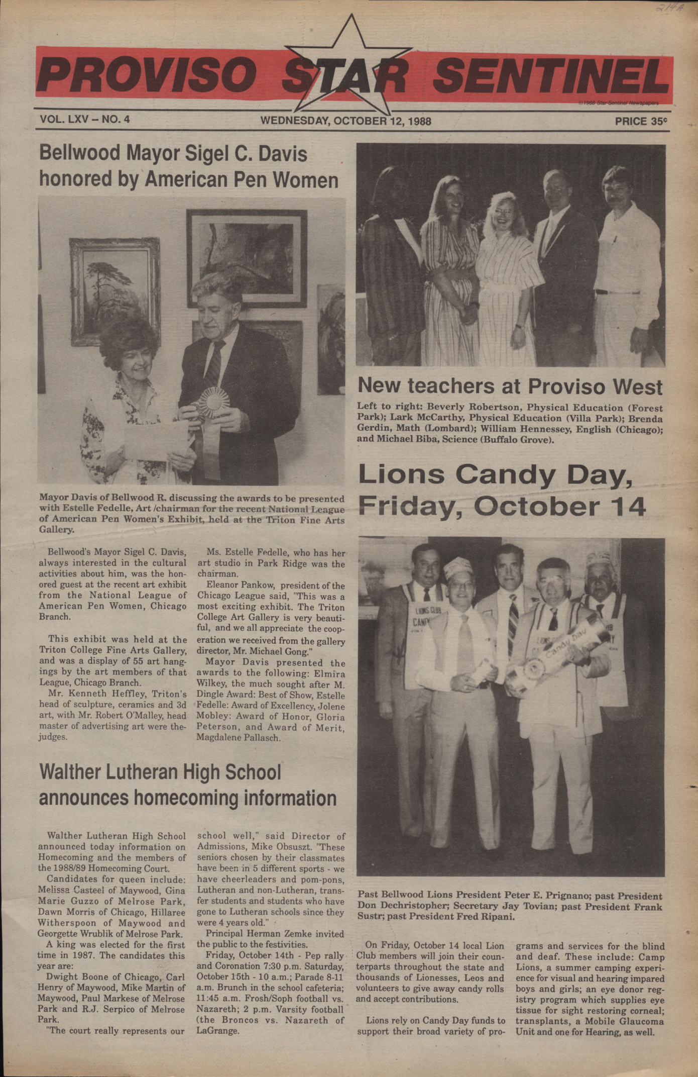 Proviso Star-Sentinel – 19881012