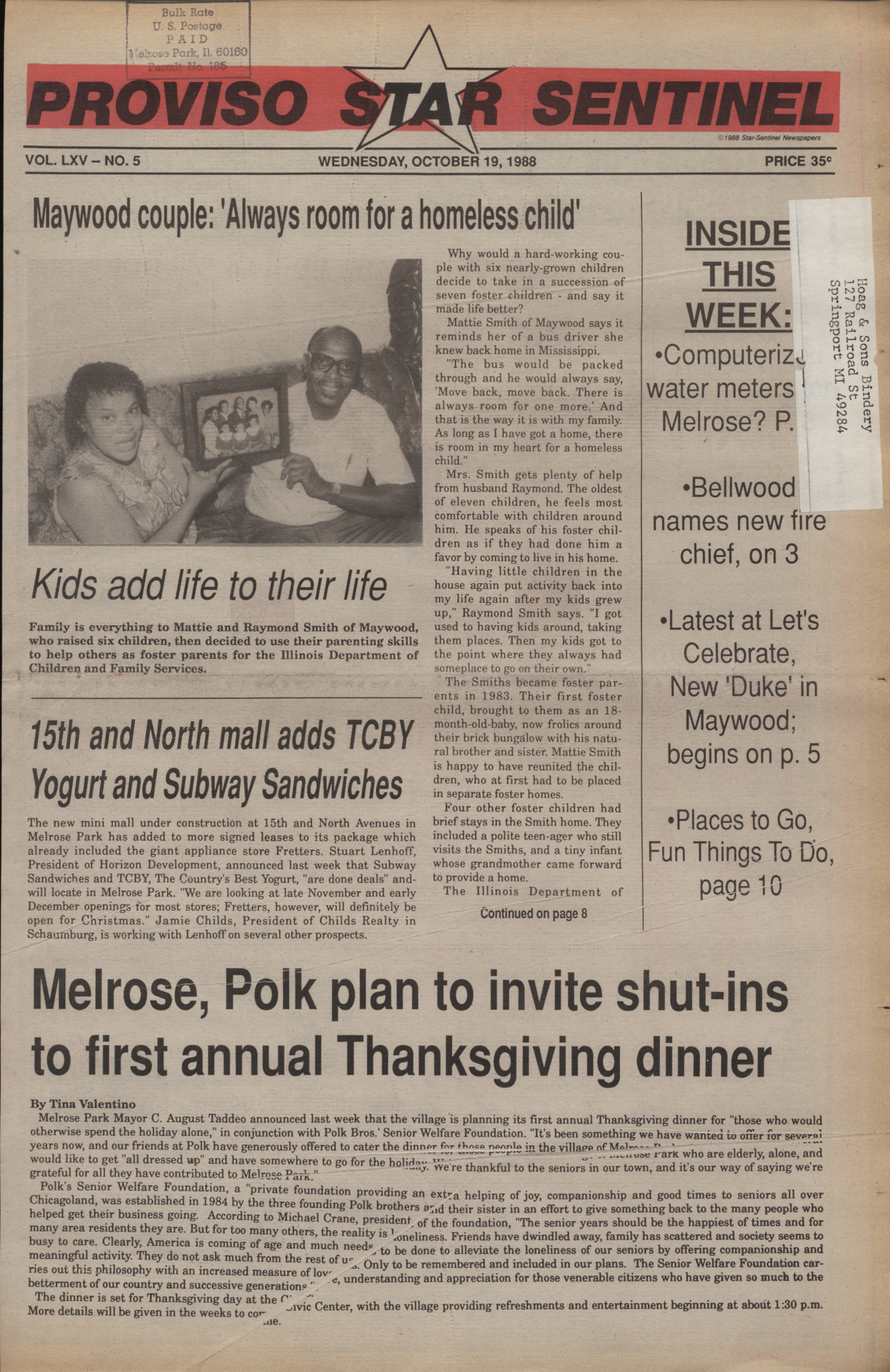 Proviso Star-Sentinel – 19881019