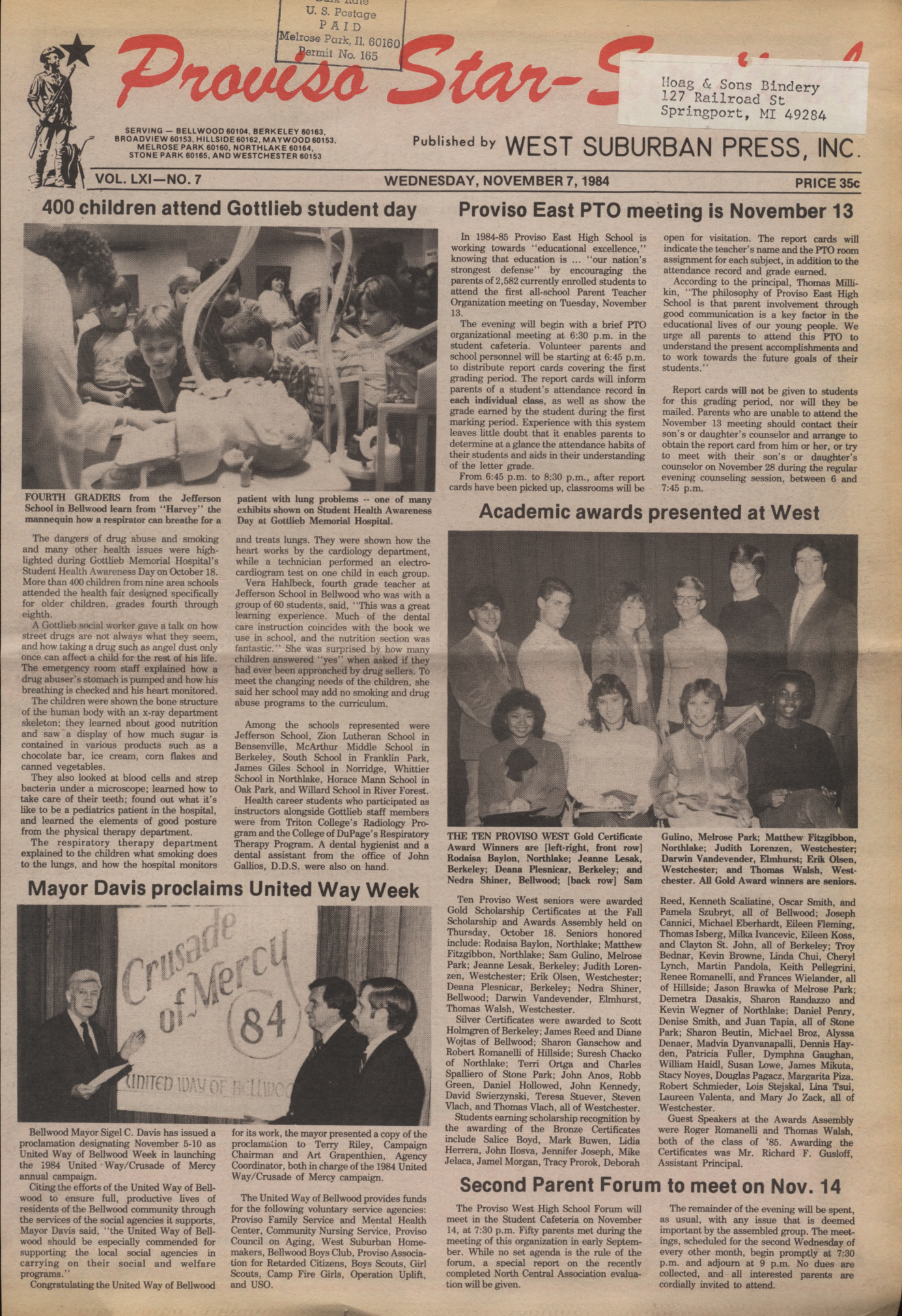 Proviso Star-Sentinel – 19841107