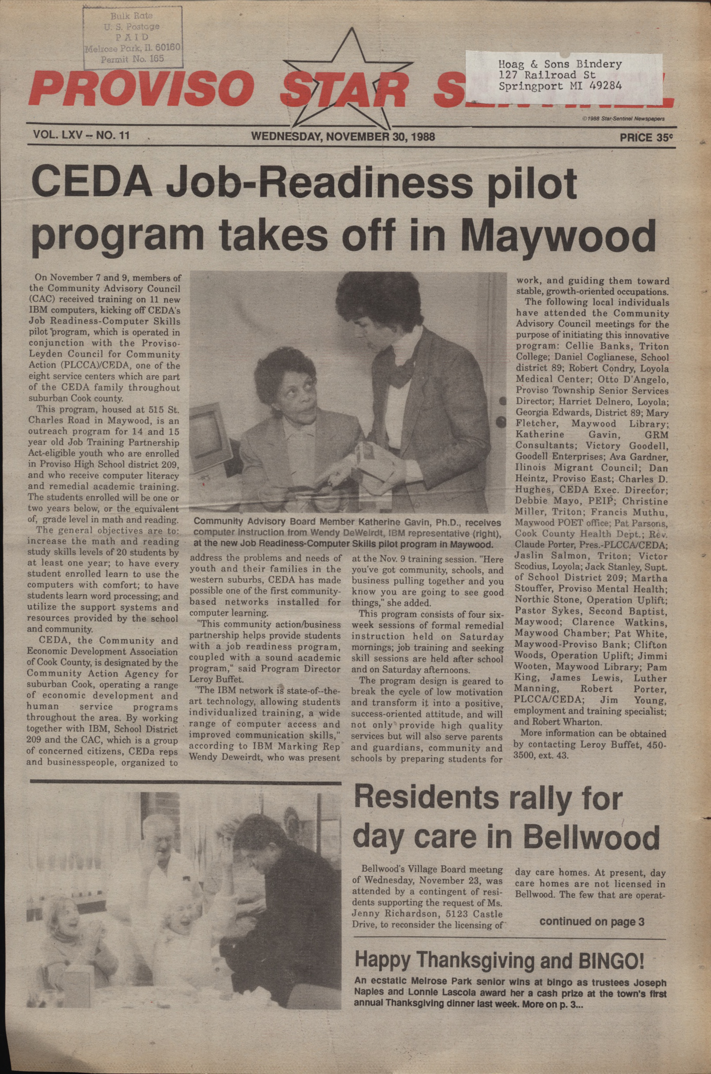 Proviso Star-Sentinel – 19881130