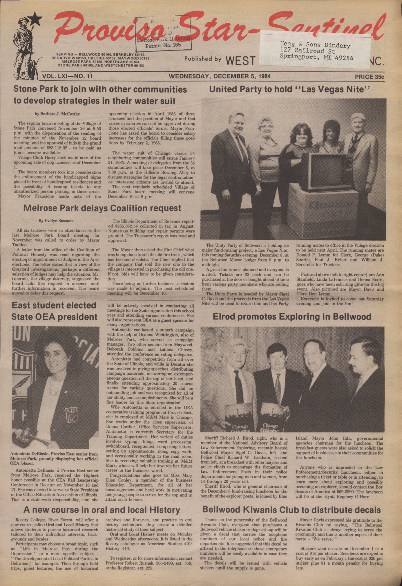 Proviso Star-Sentinel – 19841205