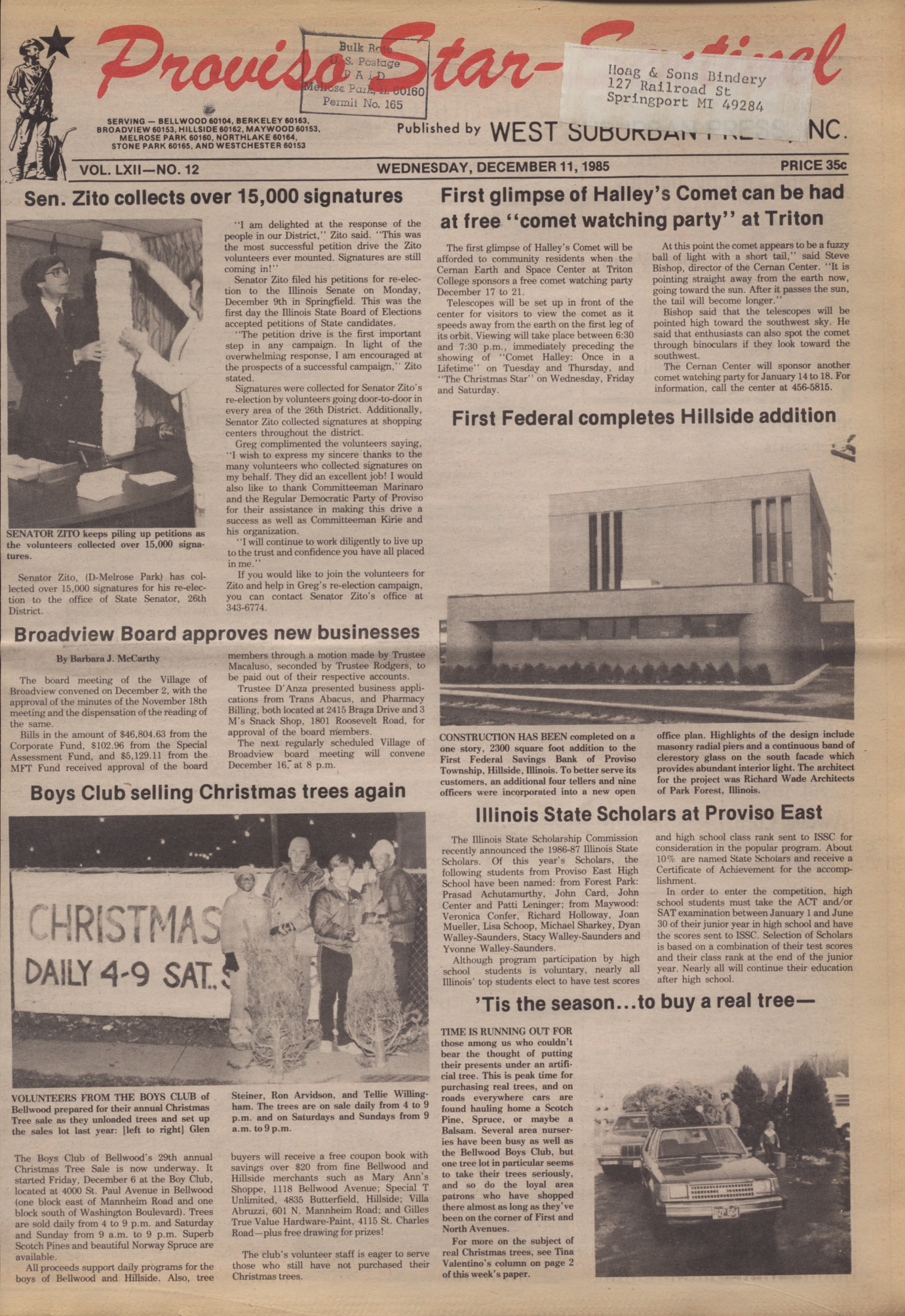 Proviso Star-Sentinel – 19851211