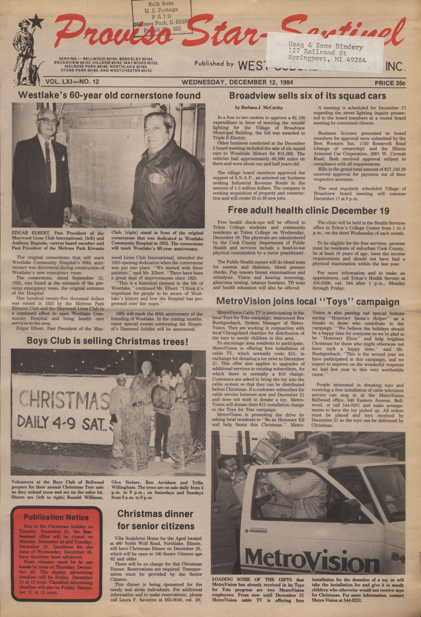 Proviso Star-Sentinel – 19841212