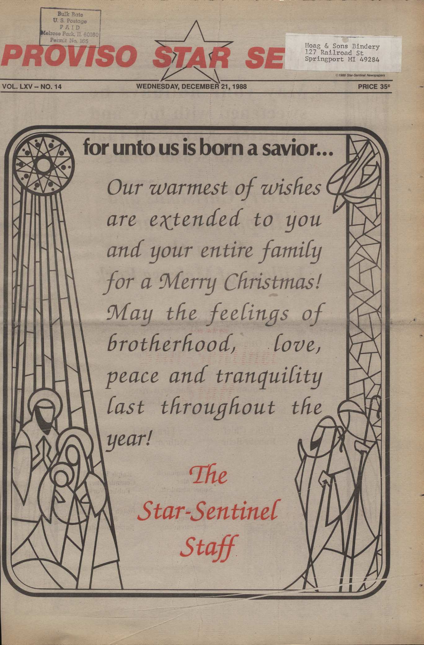 Proviso Star-Sentinel – 19881221