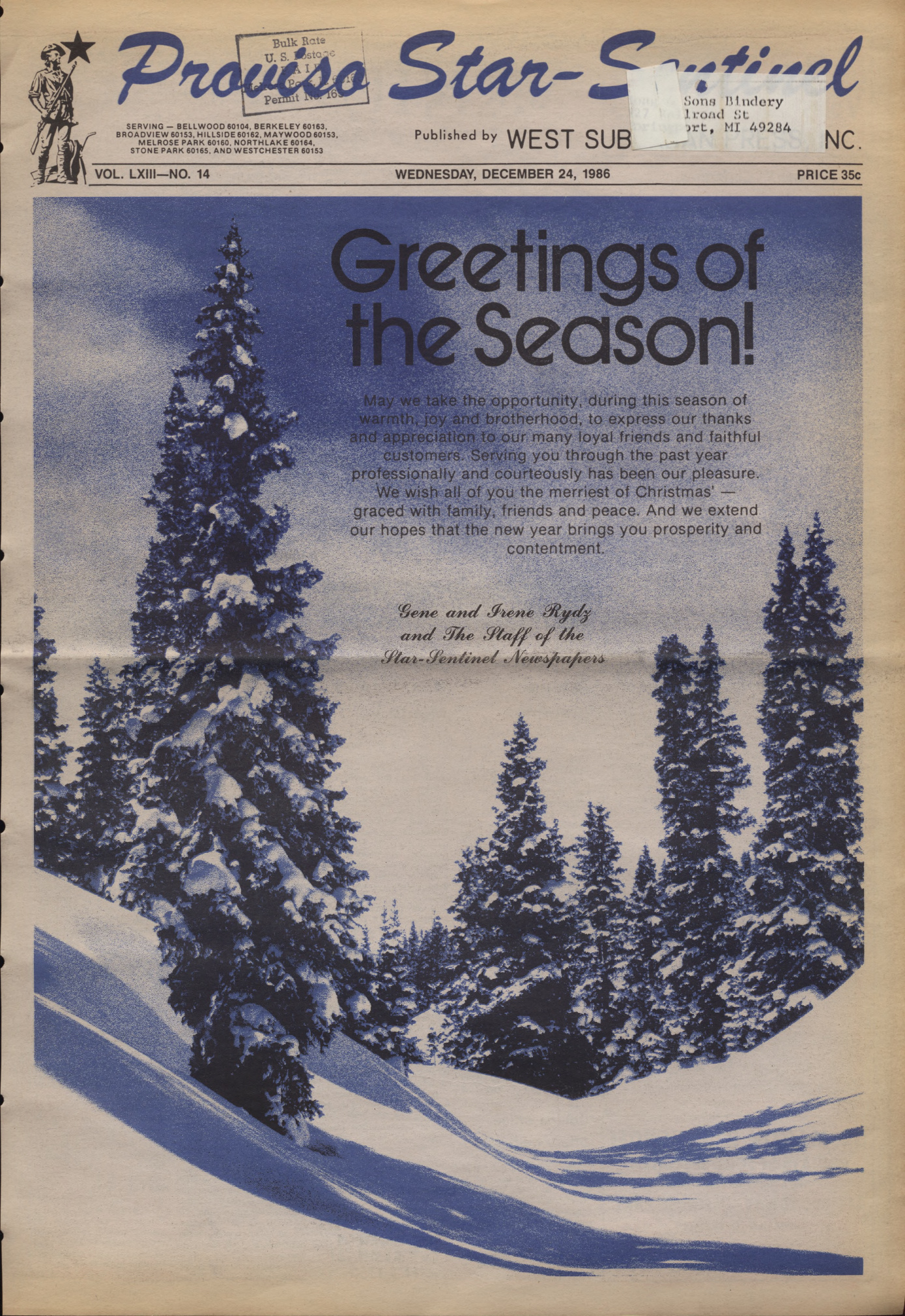 Proviso Star-Sentinel – 19861224