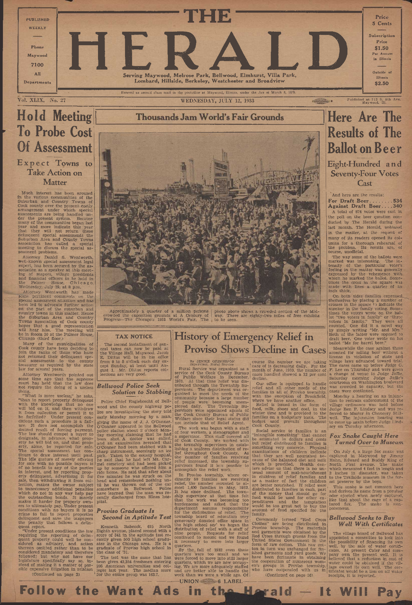 The Herald – 19330712