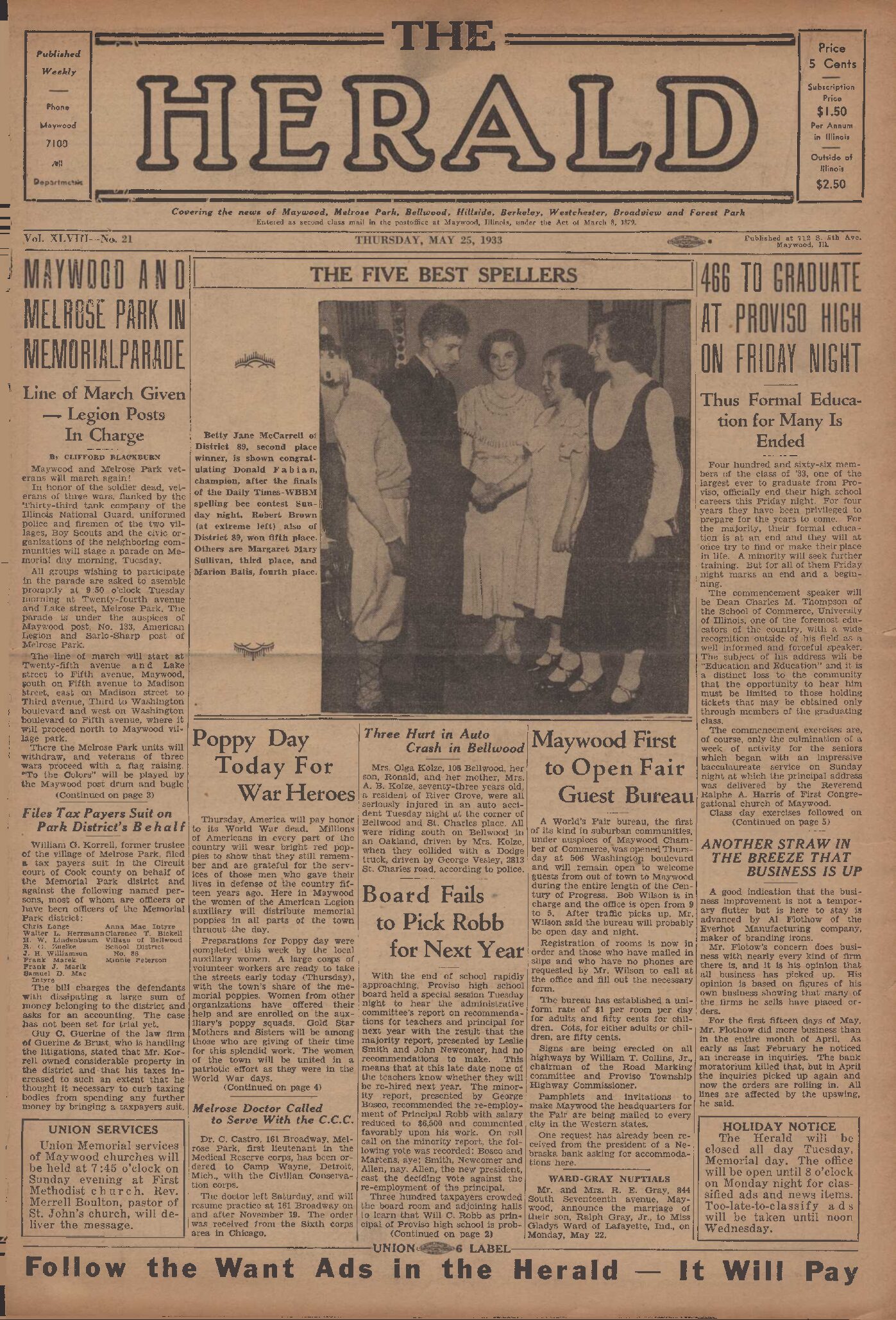 The Herald – 19330525