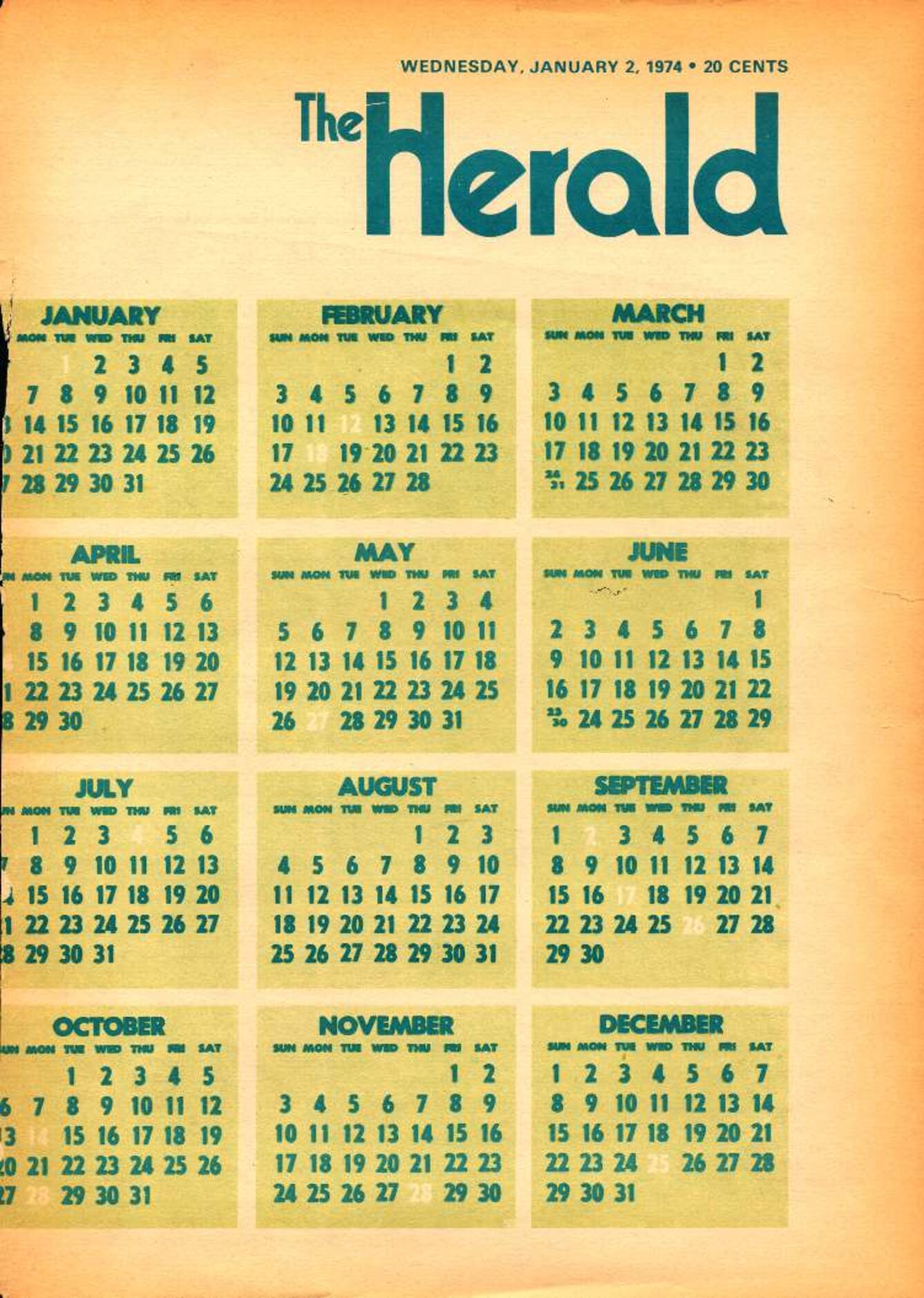 The Herald – 19740102